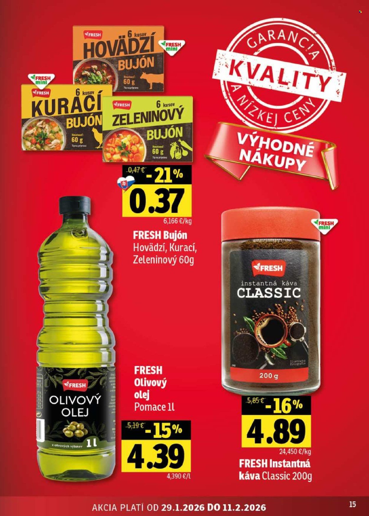 FRESH leták - Stredné a západné Slovensko (2026-01-29 - 2026-02-11) | 15