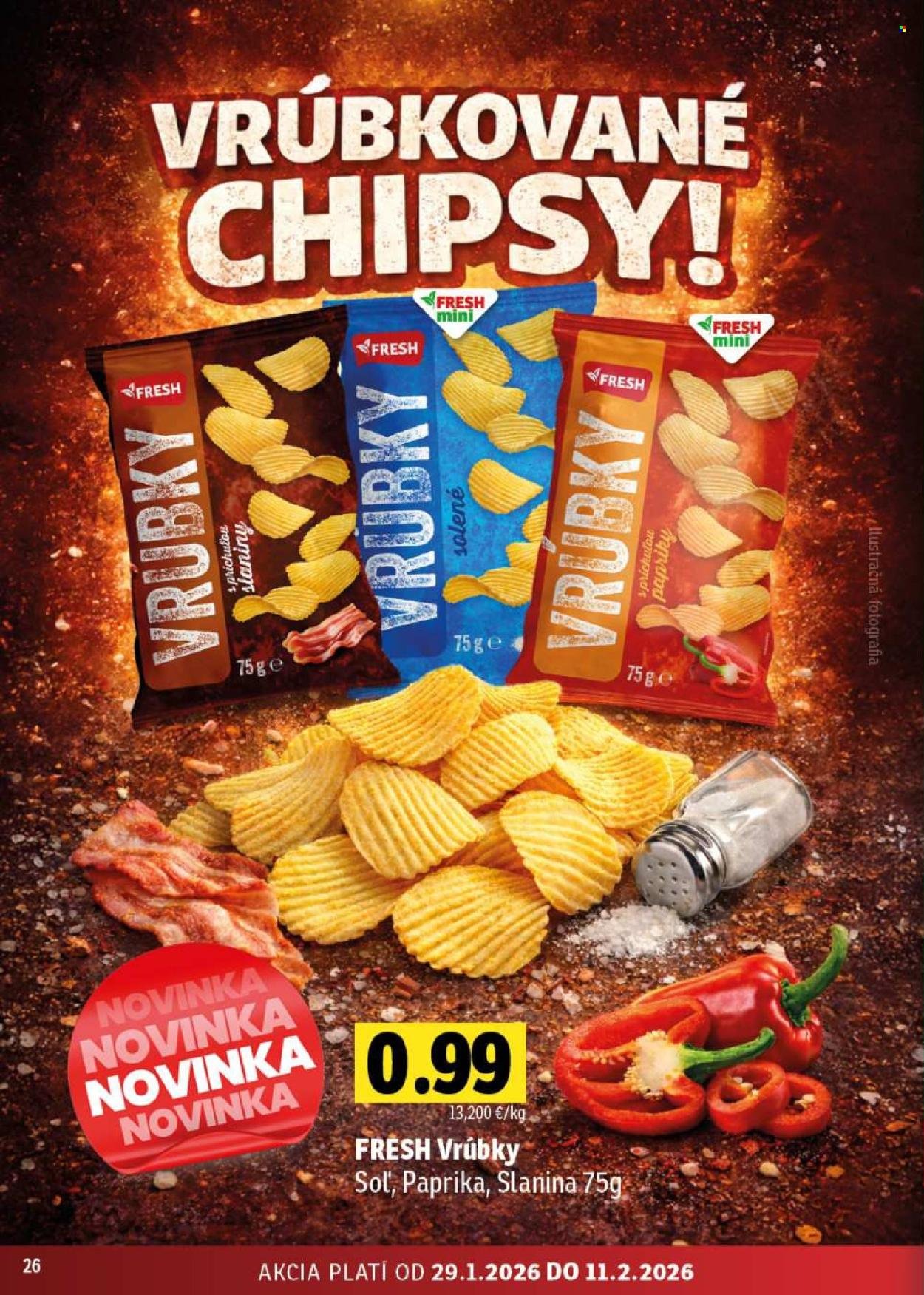 FRESH leták - Stredné a západné Slovensko (2026-01-29 - 2026-02-11) | 26