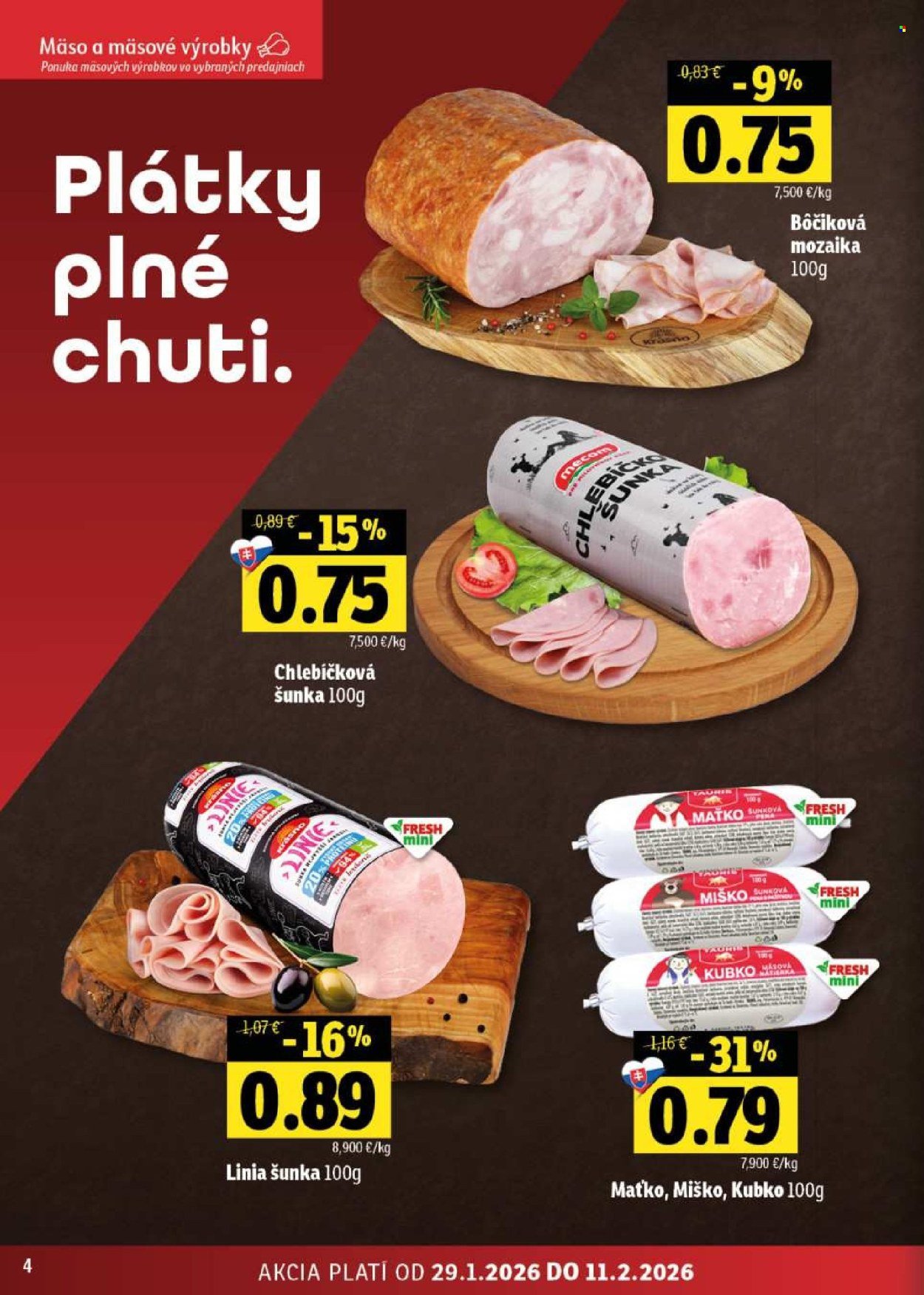 FRESH leták - Stredné a západné Slovensko (2026-01-29 - 2026-02-11) | 4