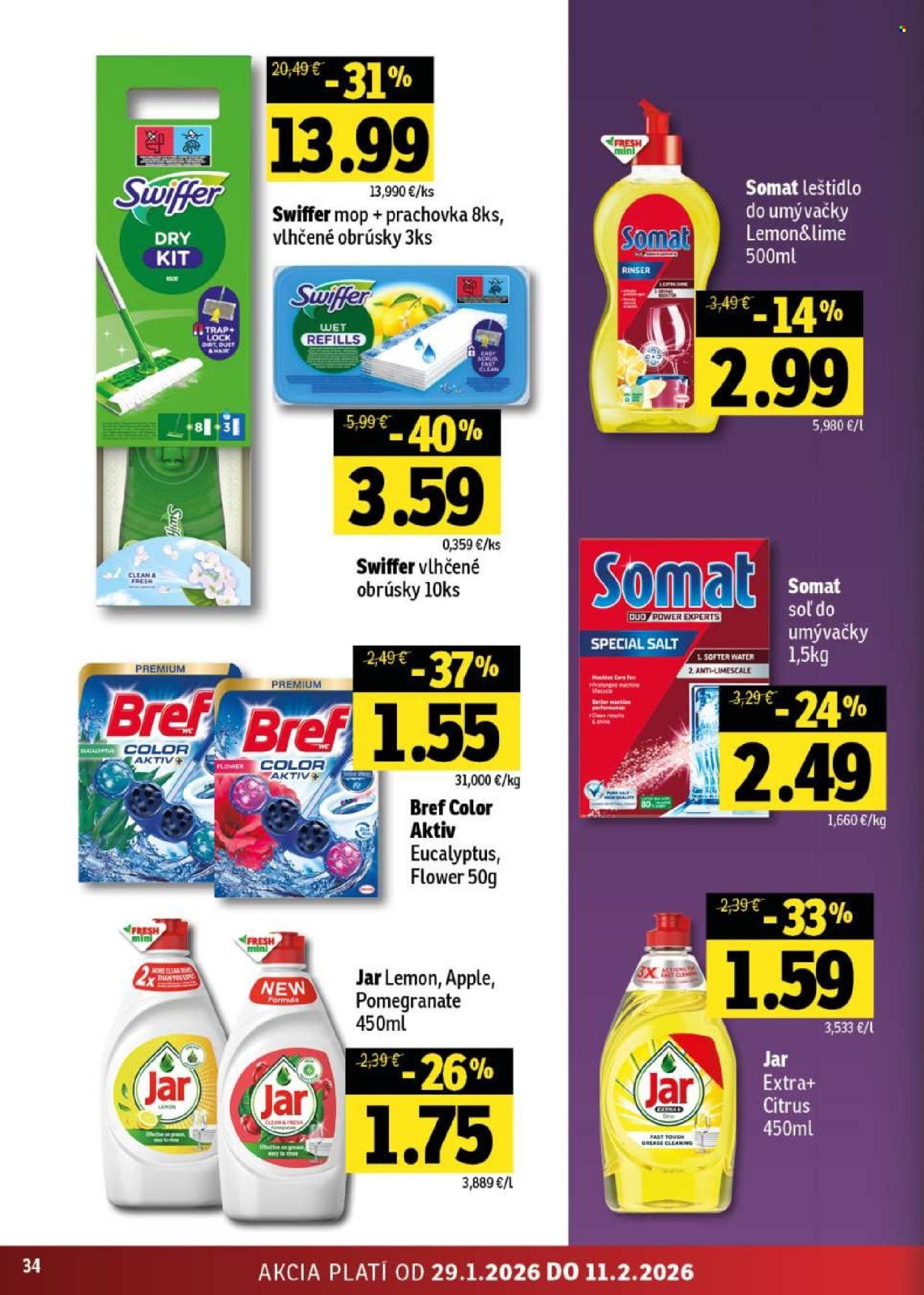 FRESH leták - Stredné a západné Slovensko (2026-01-29 - 2026-02-11) | 34