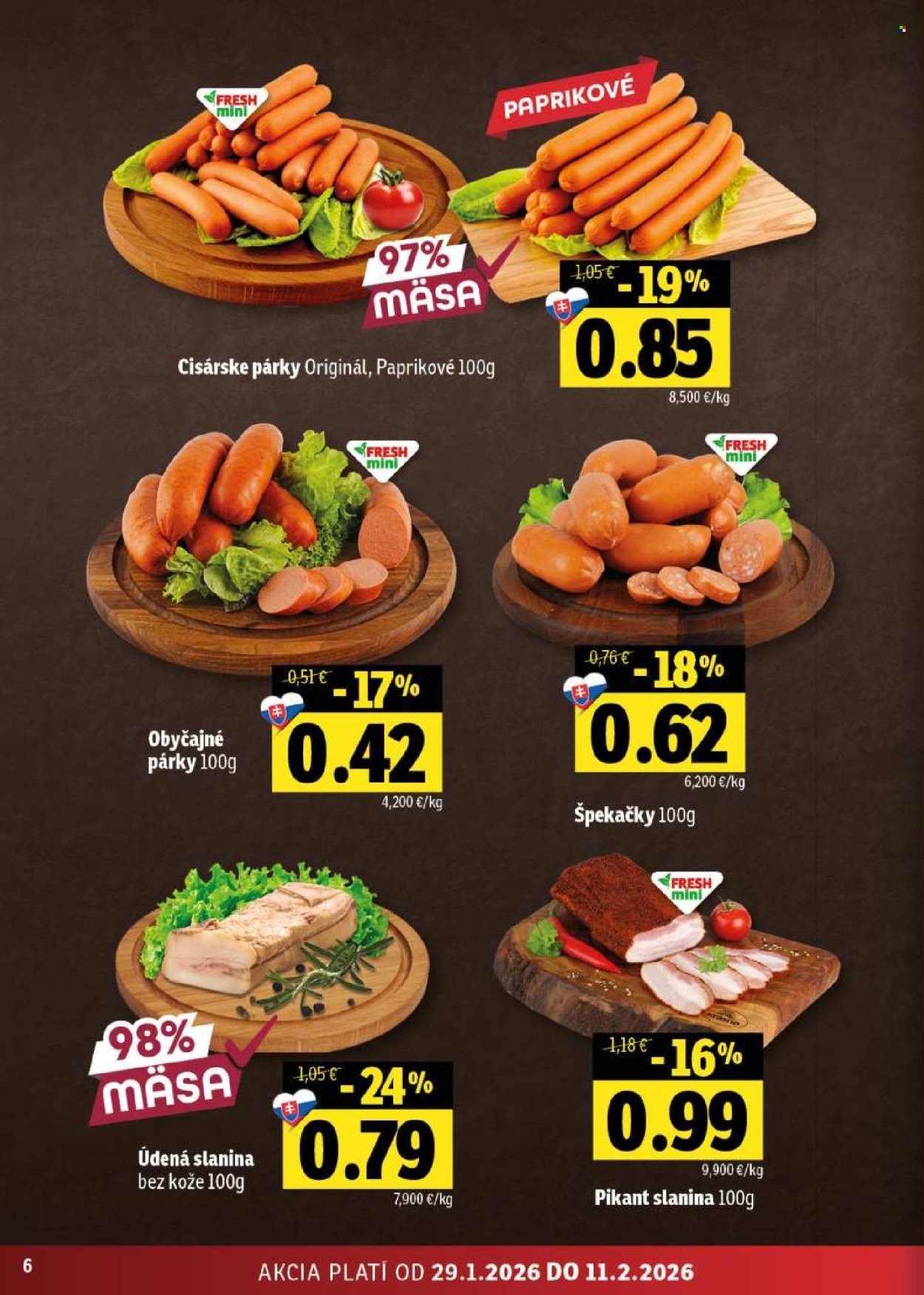 FRESH leták - Stredné a západné Slovensko (2026-01-29 - 2026-02-11) | 6