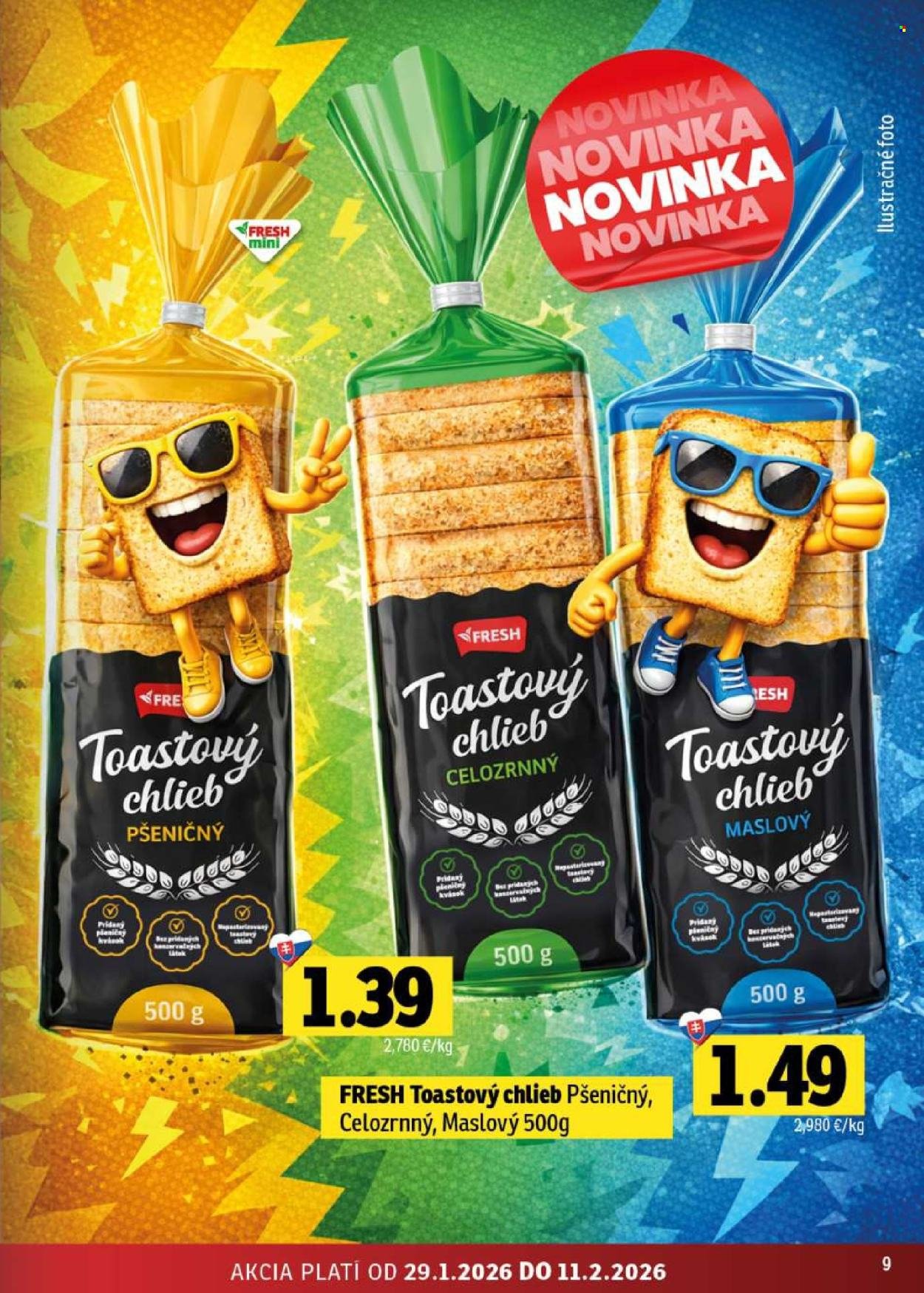 FRESH leták - Stredné a západné Slovensko (2026-01-29 - 2026-02-11) | 9
