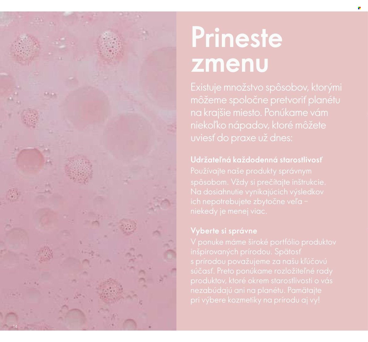 ORIFLAME leták - Udržateľnosť (2023-01-22) | 14
