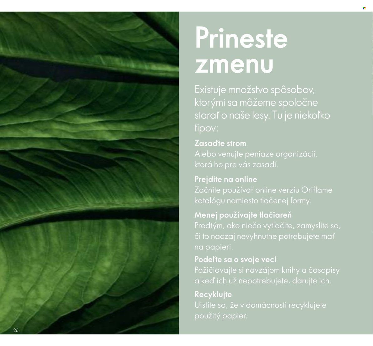 ORIFLAME leták - Udržateľnosť (2023-01-22) | 26