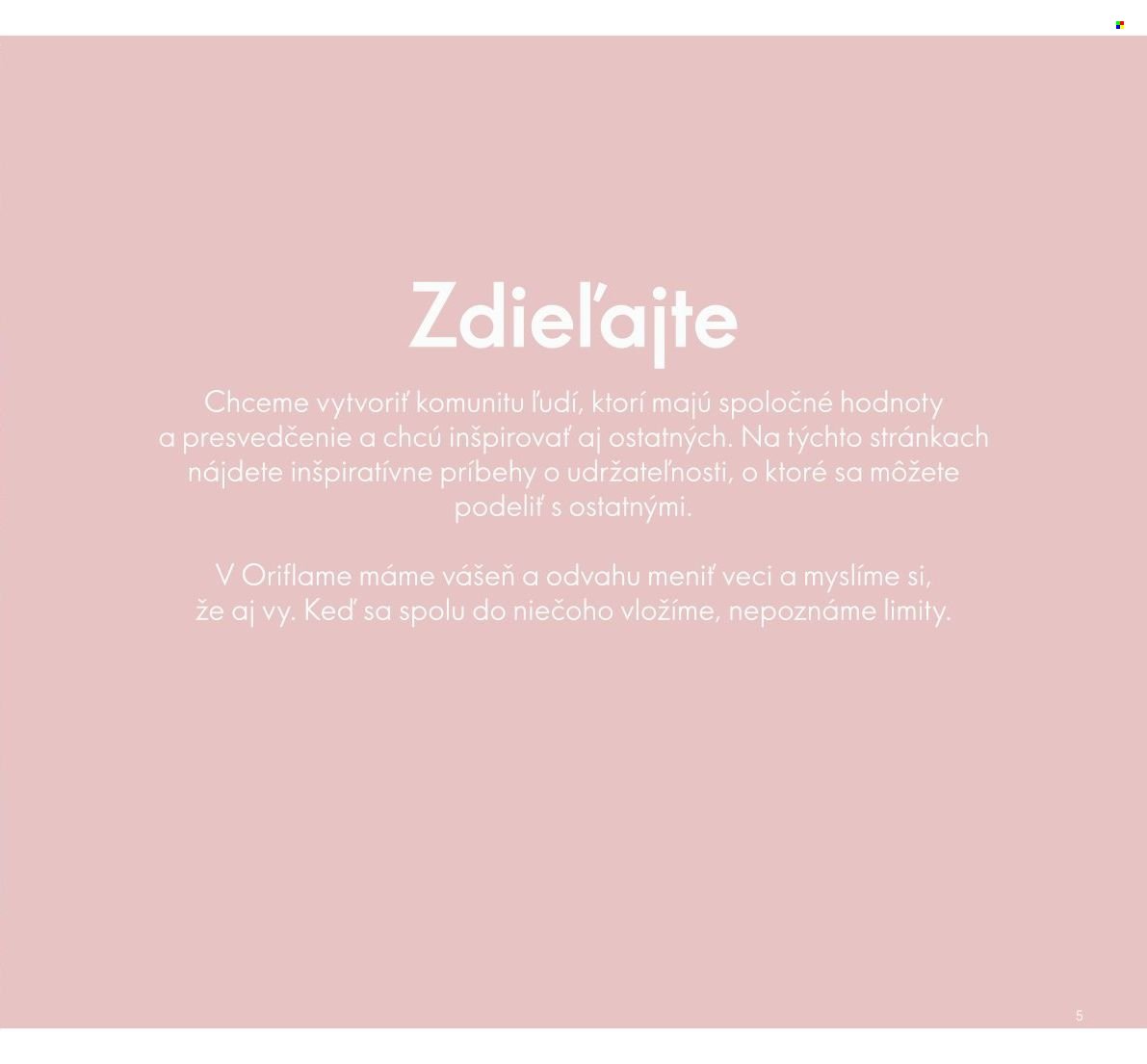 ORIFLAME leták - Udržateľnosť (2023-01-22) | 5