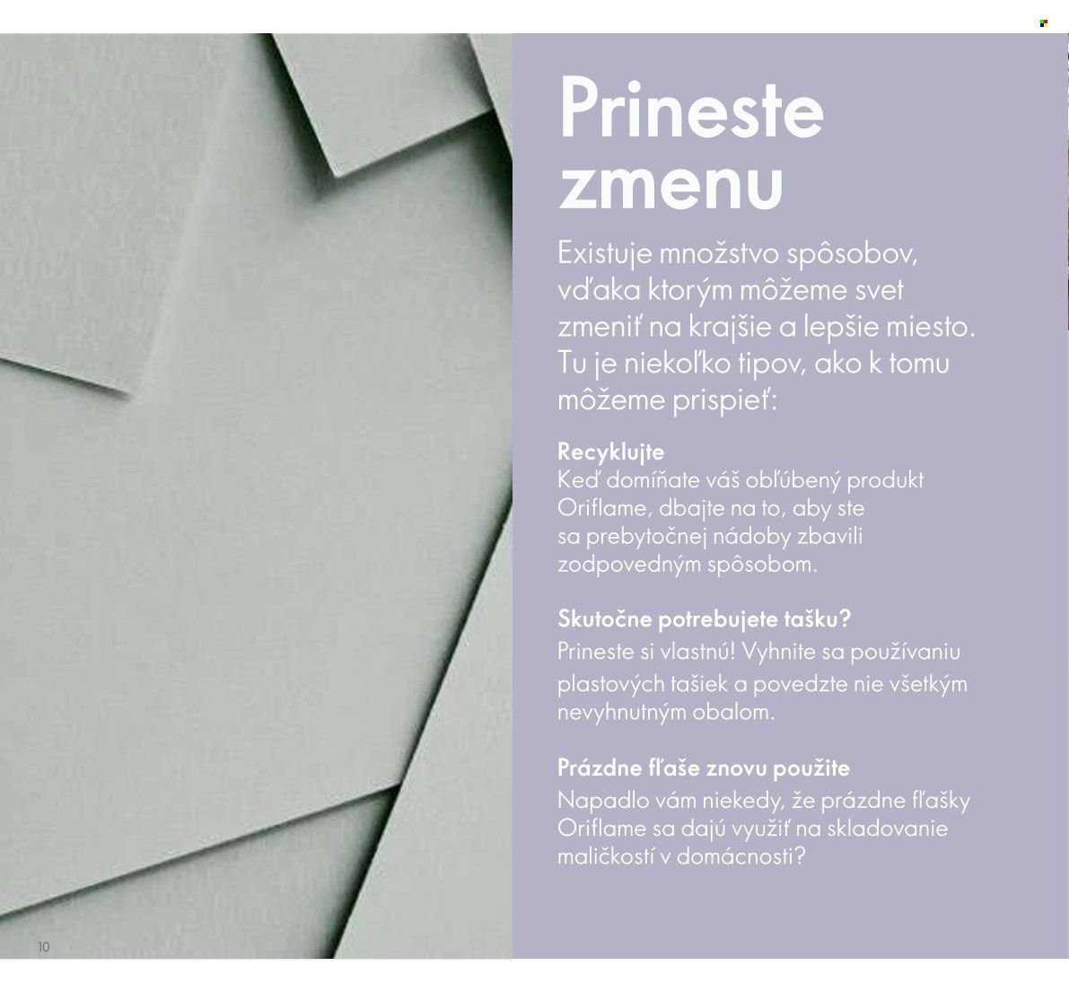 ORIFLAME leták - Udržateľnosť (2023-01-22) | 10