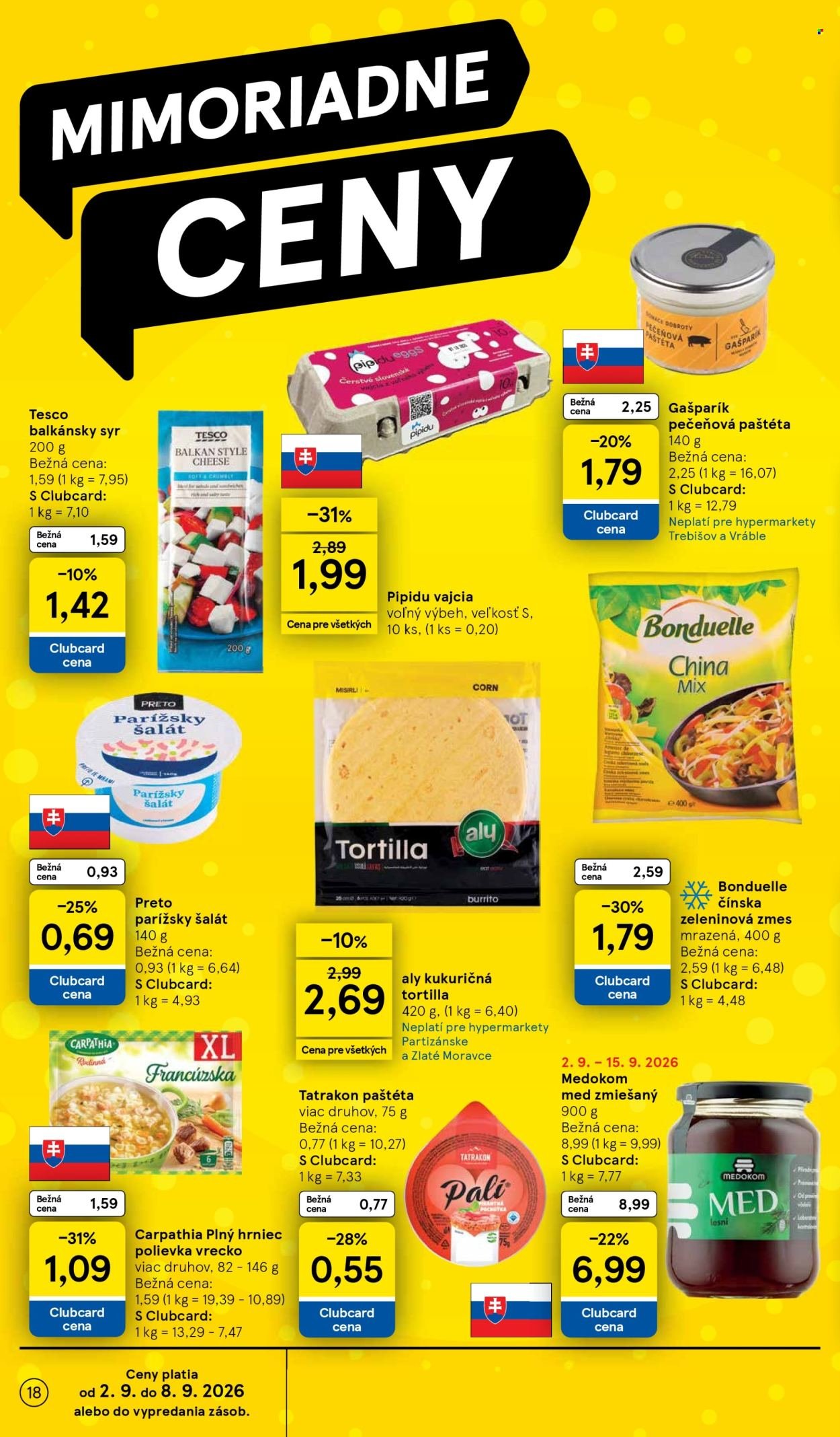 TESCO leták - Od stredy 2.9.2026