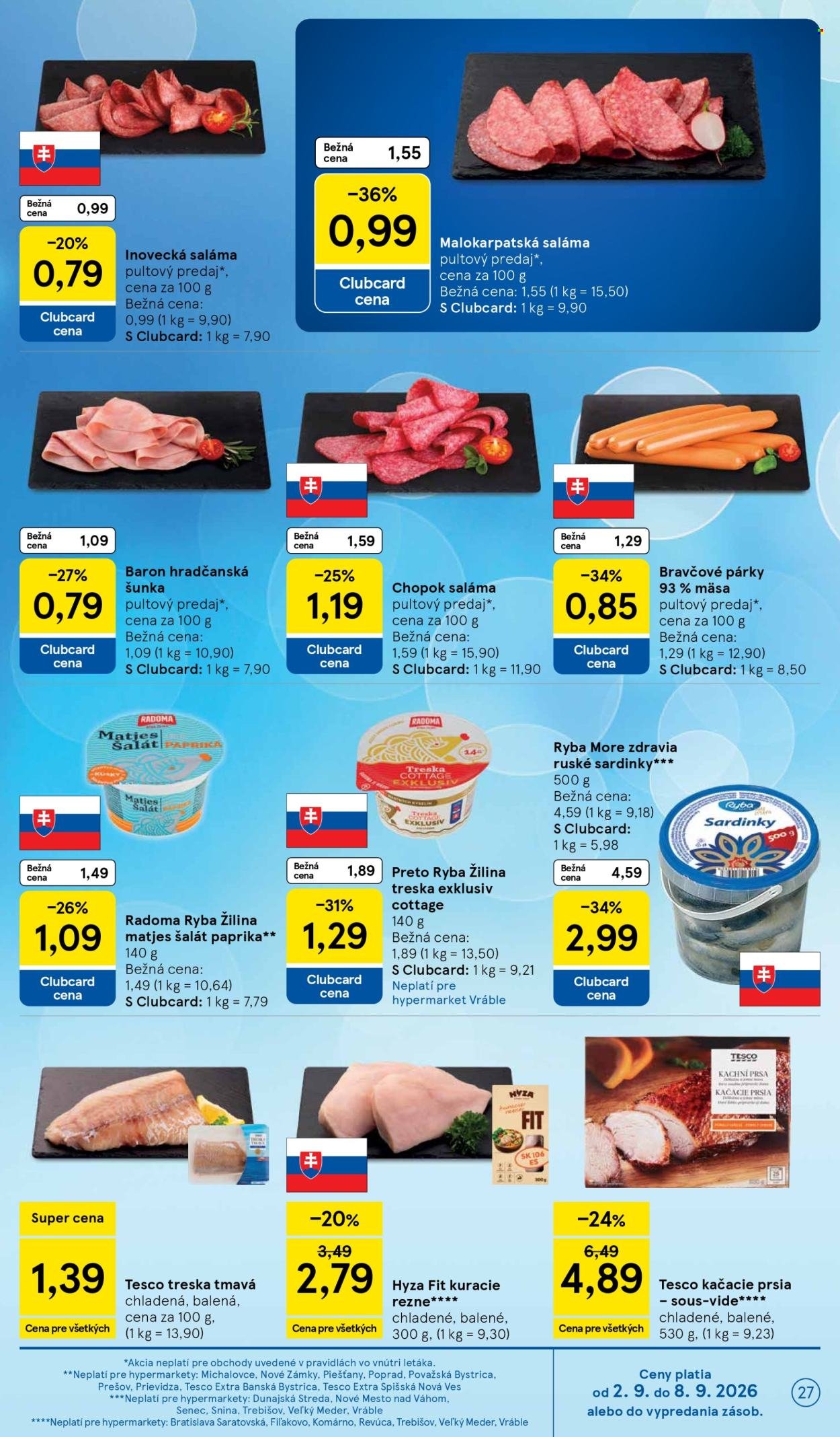 TESCO leták - Od stredy 2.9.2026