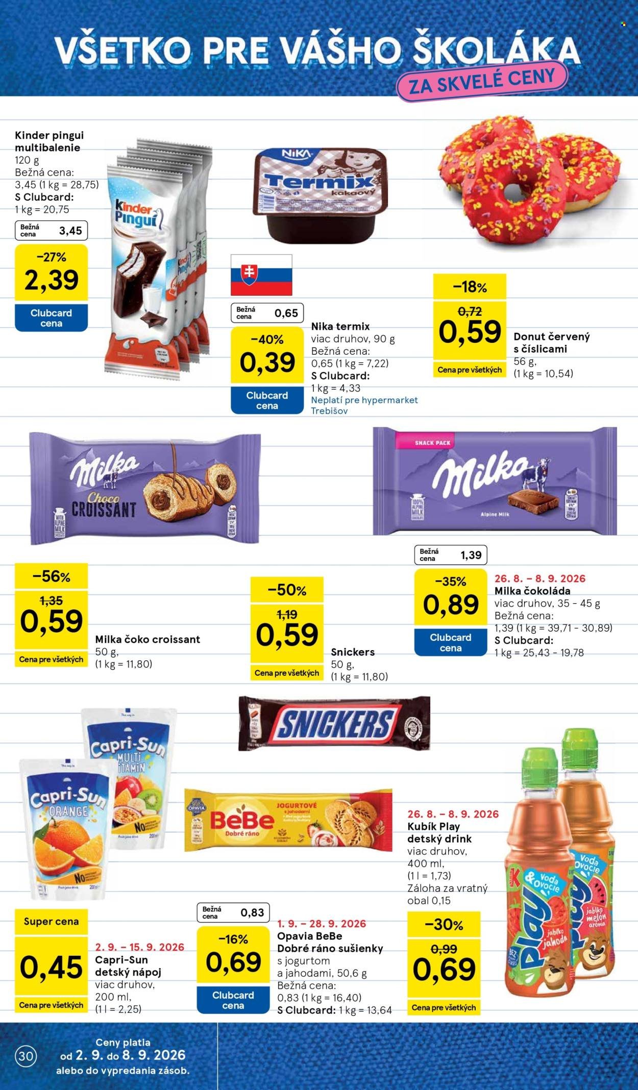 TESCO leták - Od stredy 2.9.2026
