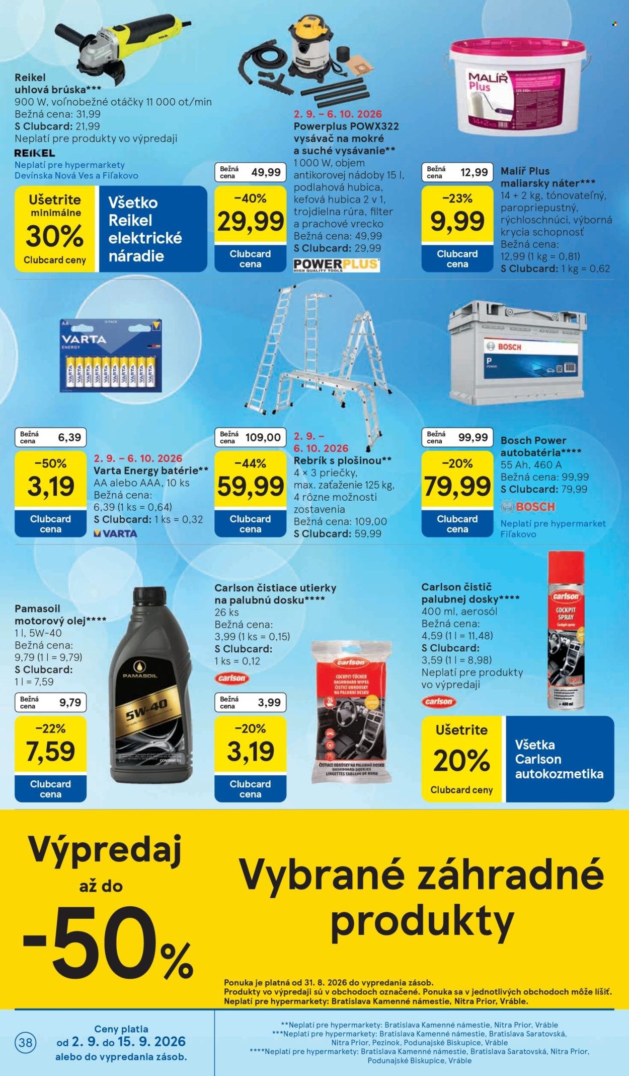 TESCO leták - Od stredy 2.9.2026