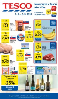 TESCO leták - Od stredy 2.9.2026