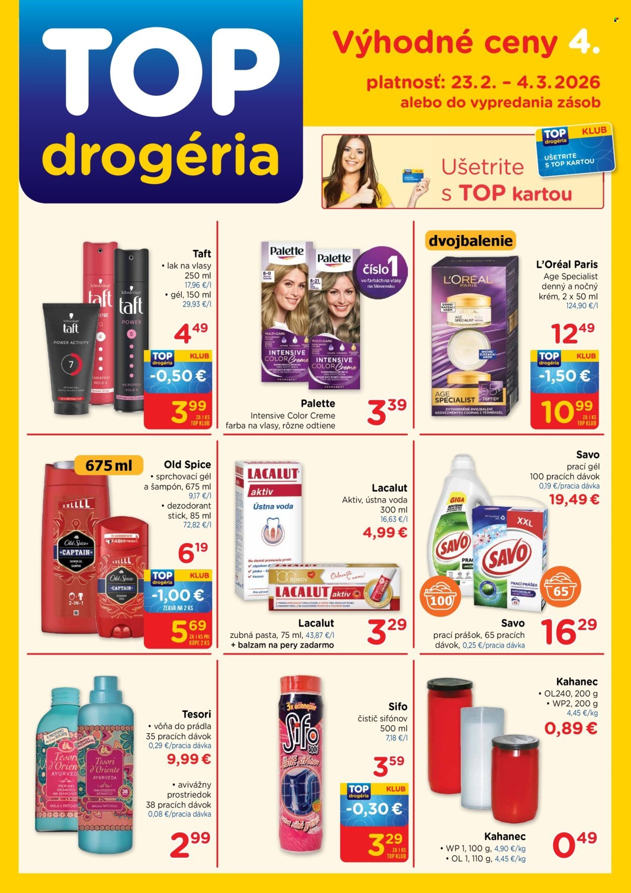TOP DROGÉRIA leták - Od pondelka 23.2.2026 (2026-02-23 - 2026-03-04) | 1