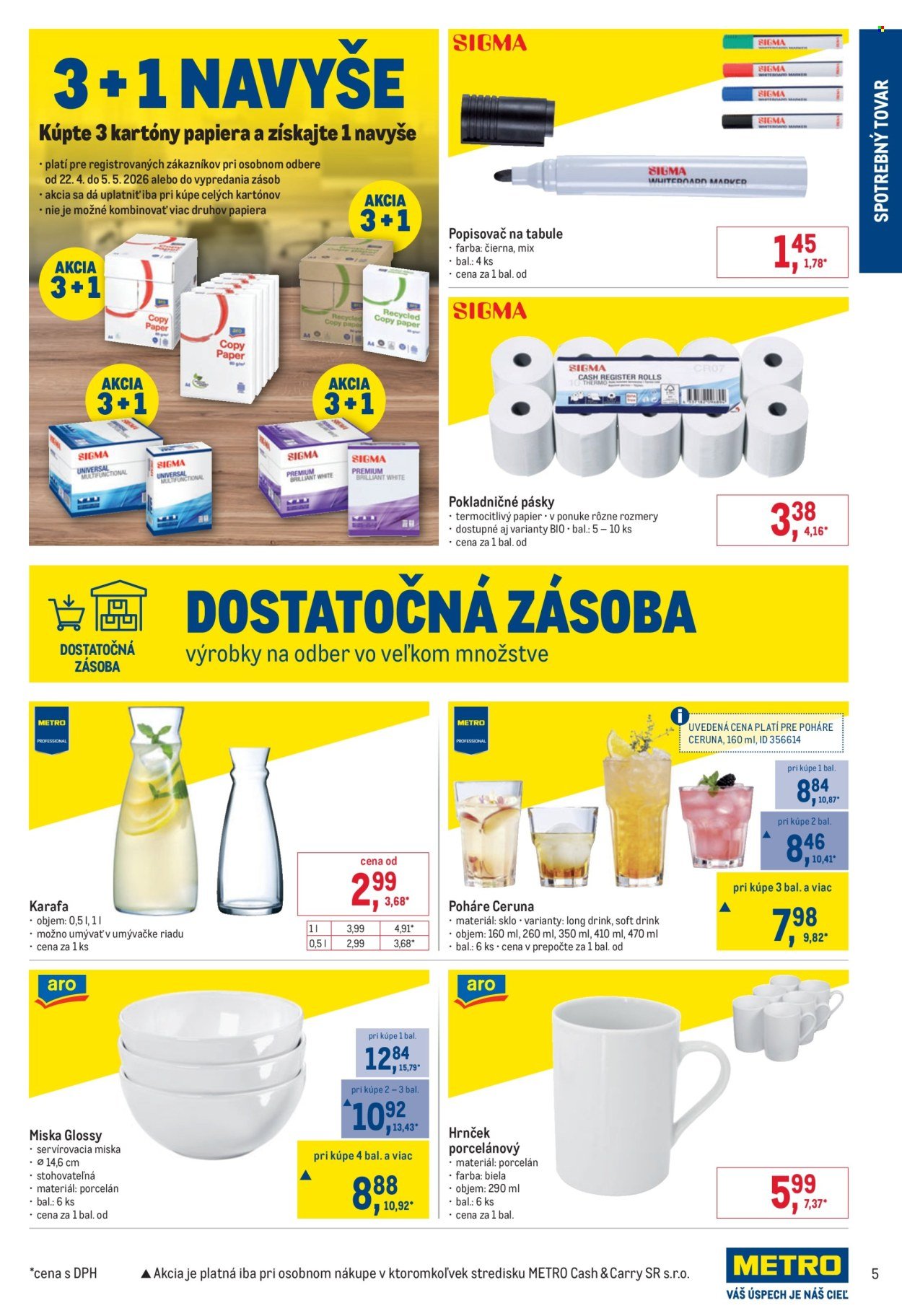 METRO leták - Spotrebný tovar (2026-04-22 - 2026-05-05) | 5