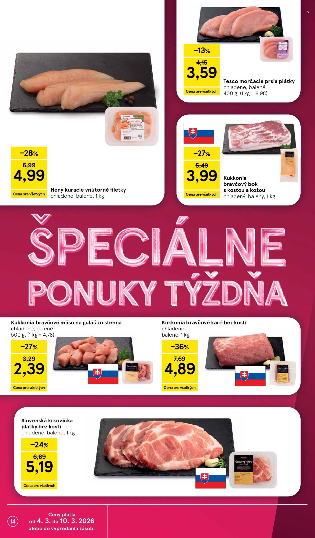 TESCO leták - Od stredy 4.3.2026 (2026-03-04 - 2026-03-10) | 14