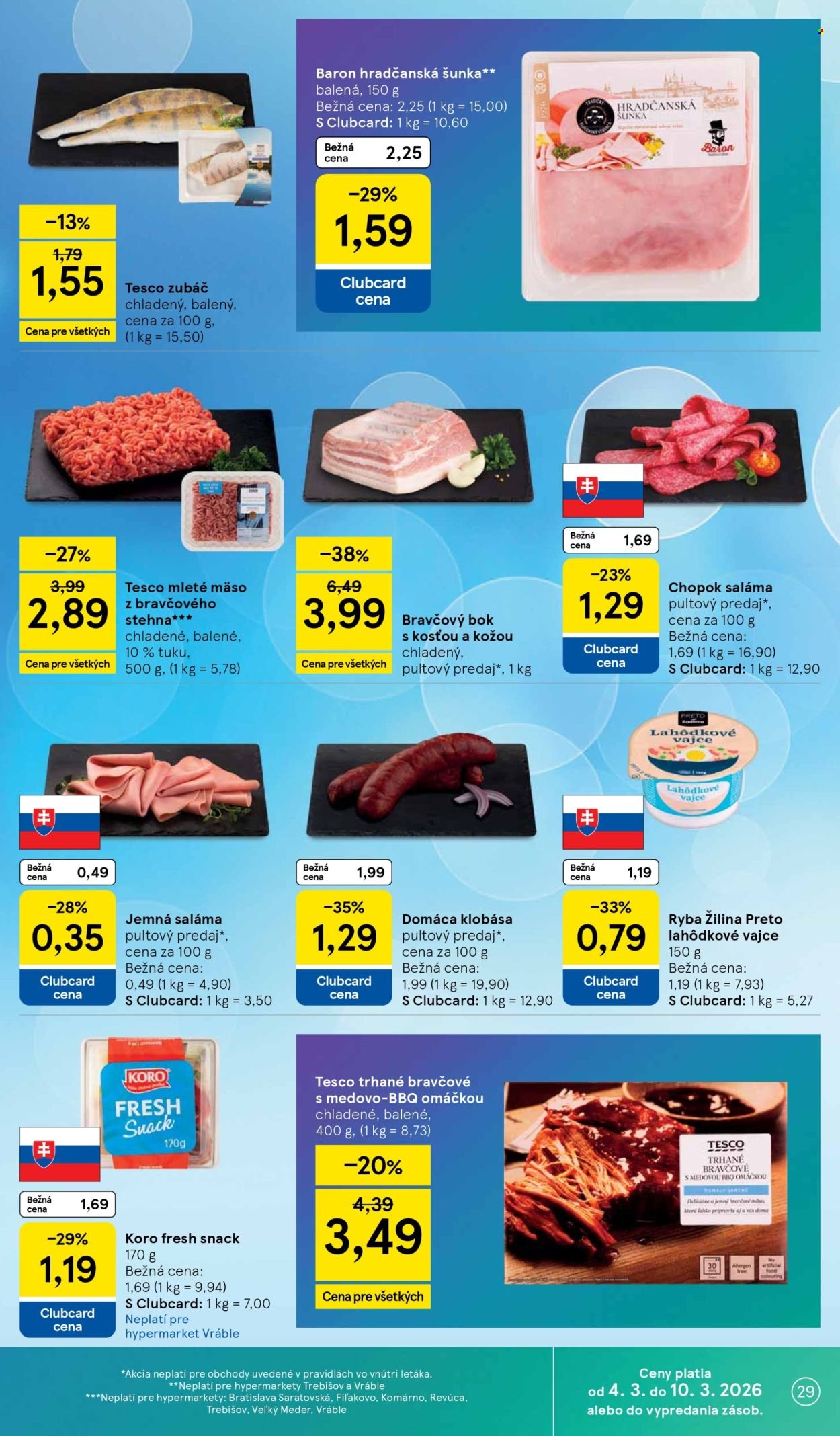 TESCO leták - Od stredy 4.3.2026 (2026-03-04 - 2026-03-10) | 29