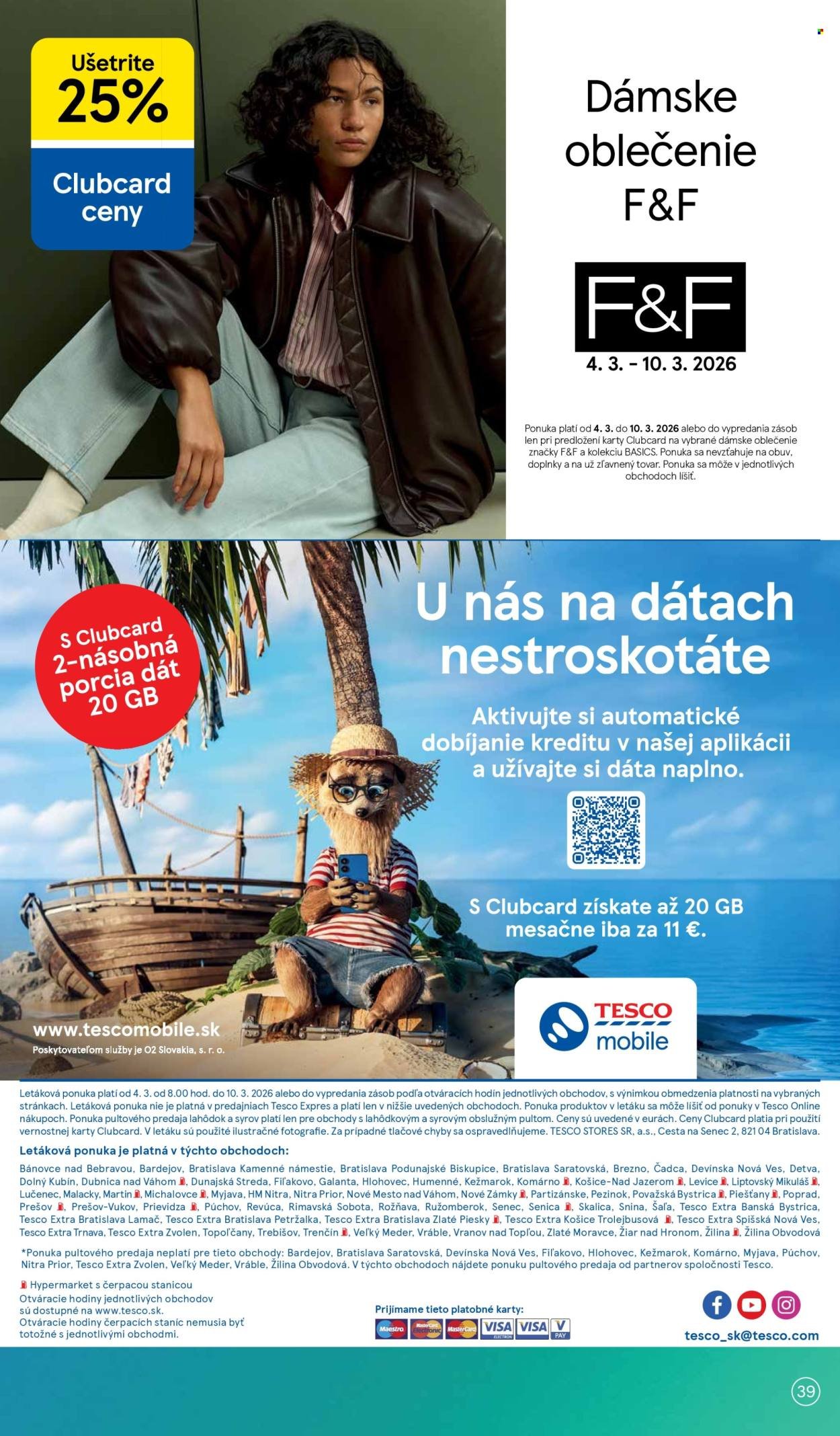 TESCO leták - Od stredy 4.3.2026 (2026-03-04 - 2026-03-10) | 39