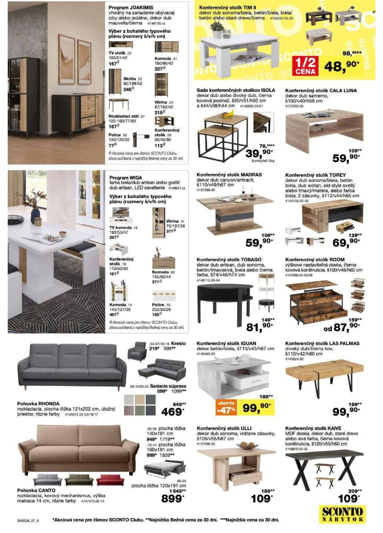 SCONTO NÁBYTOK leták - -40% na sedacie súpravy, pohovky, kreslá (2026-01-21 - 2026-02-01) | 7
