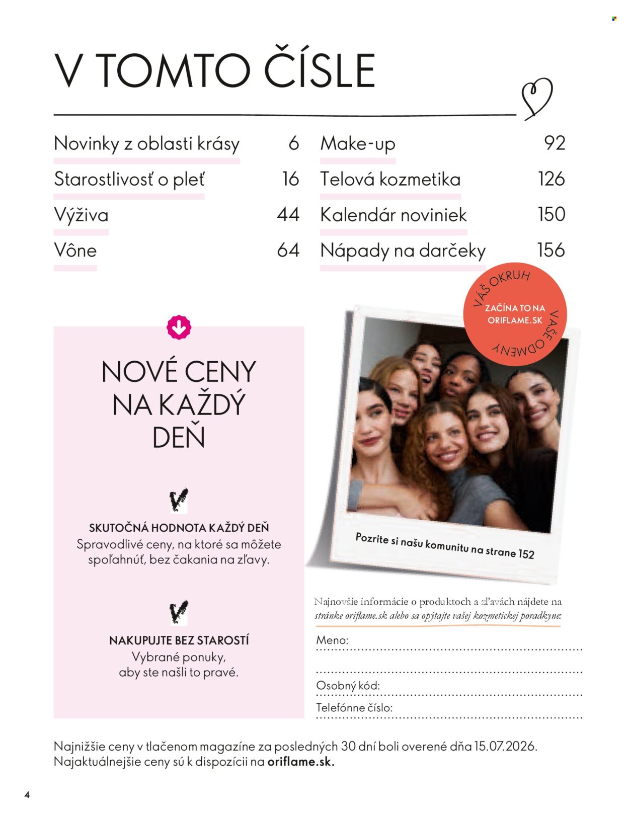 ORIFLAME leták - Katalóg 14-15