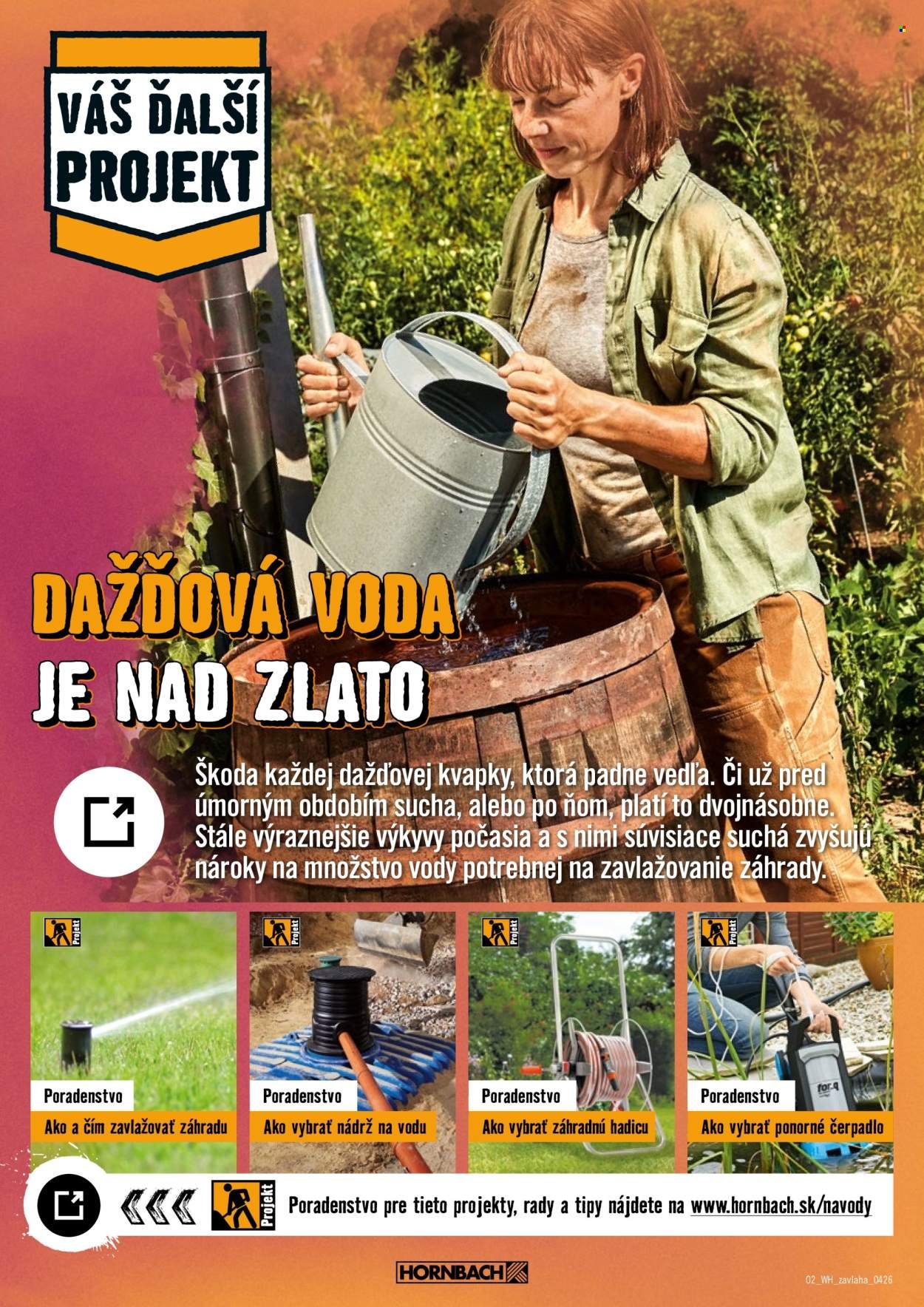 HORNBACH leták - Váš ďalší projekt - Zavlažovanie (2026-04-08 - 2026-04-22) | 2