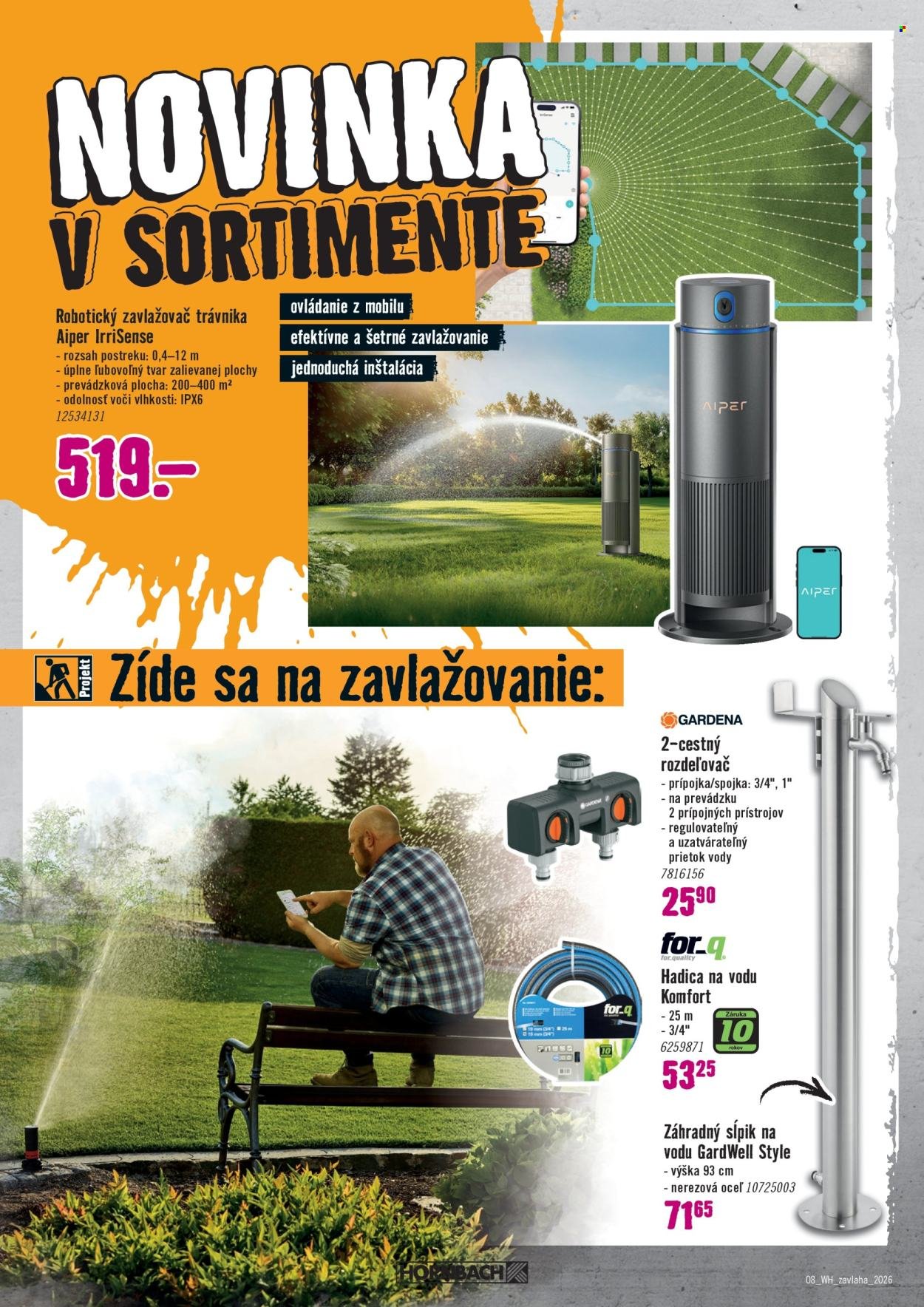 HORNBACH leták - Váš ďalší projekt - Zavlažovanie (2026-04-08 - 2026-04-22) | 8