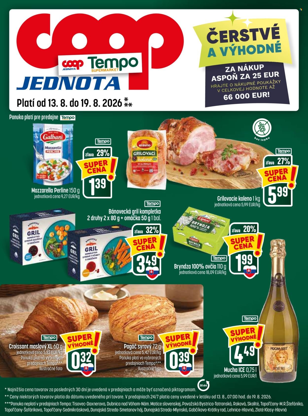 COOP JEDNOTA leták - Od štvrtka 13.8.2026