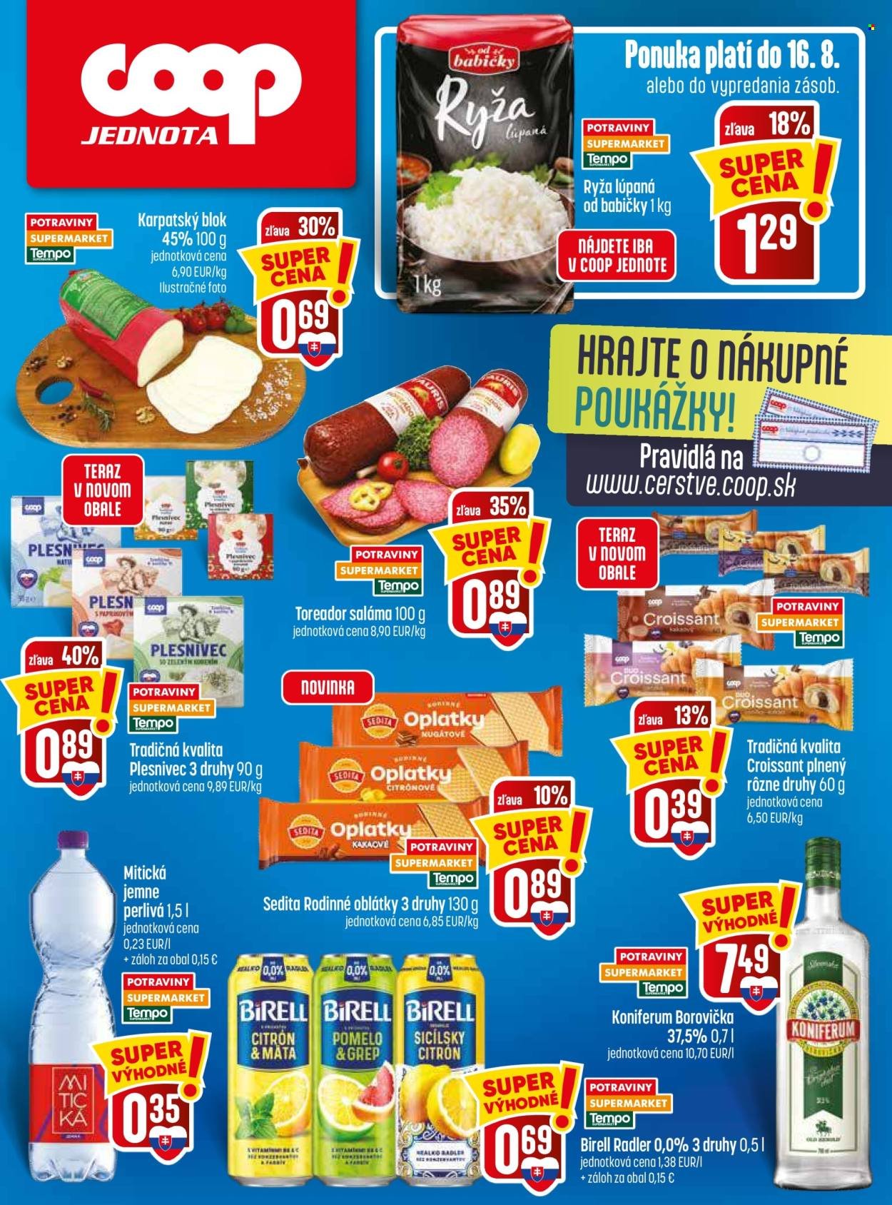 COOP JEDNOTA leták - Od štvrtka 13.8.2026