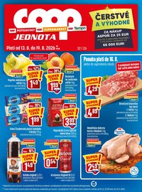 COOP JEDNOTA leták - Od štvrtka 13.8.2026