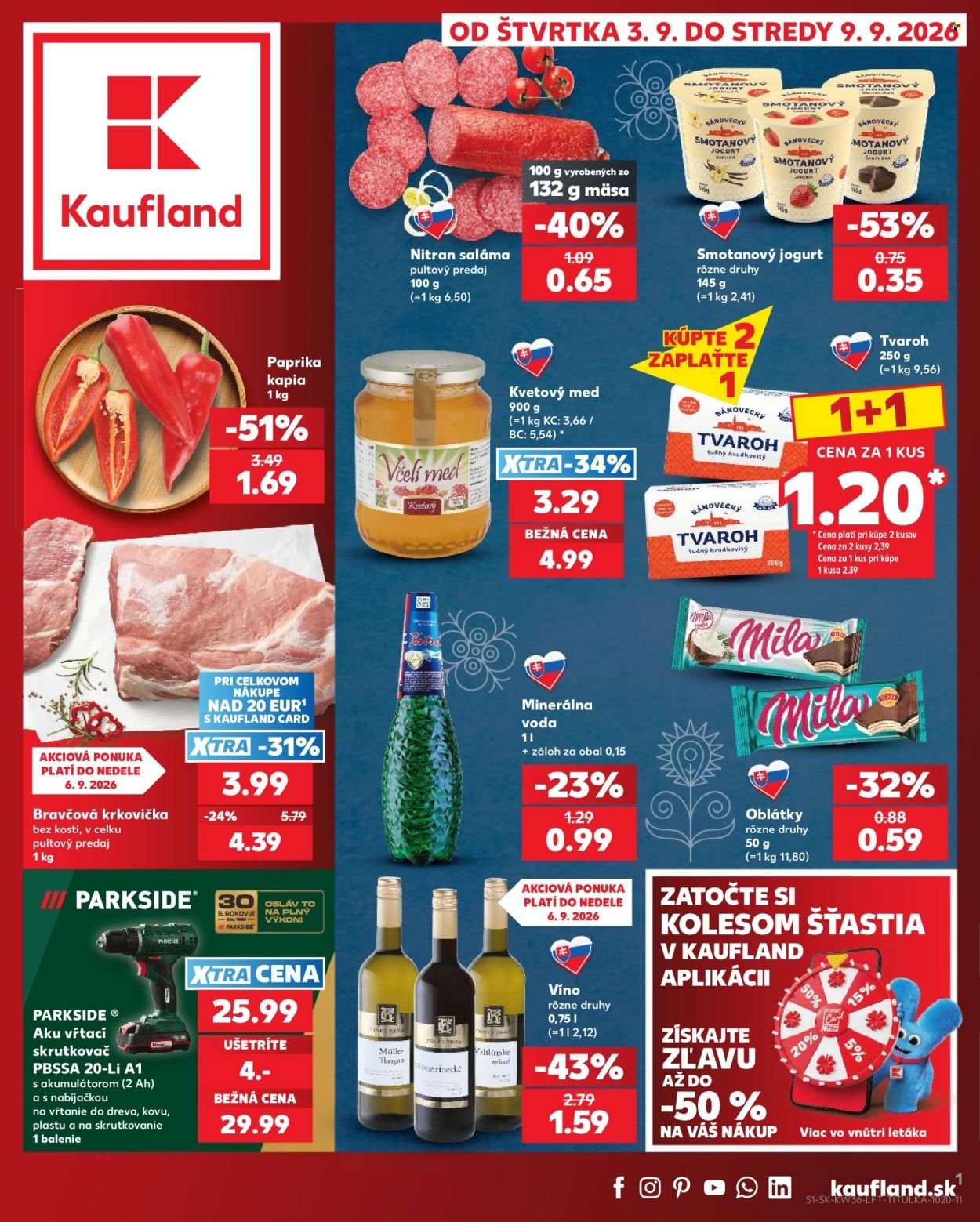 KAUFLAND leták - Od štvrtka 3.9.2026