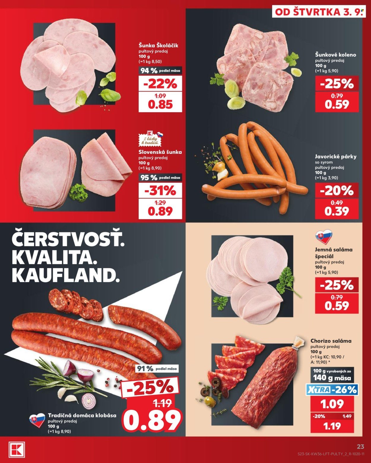 KAUFLAND leták - Od štvrtka 3.9.2026