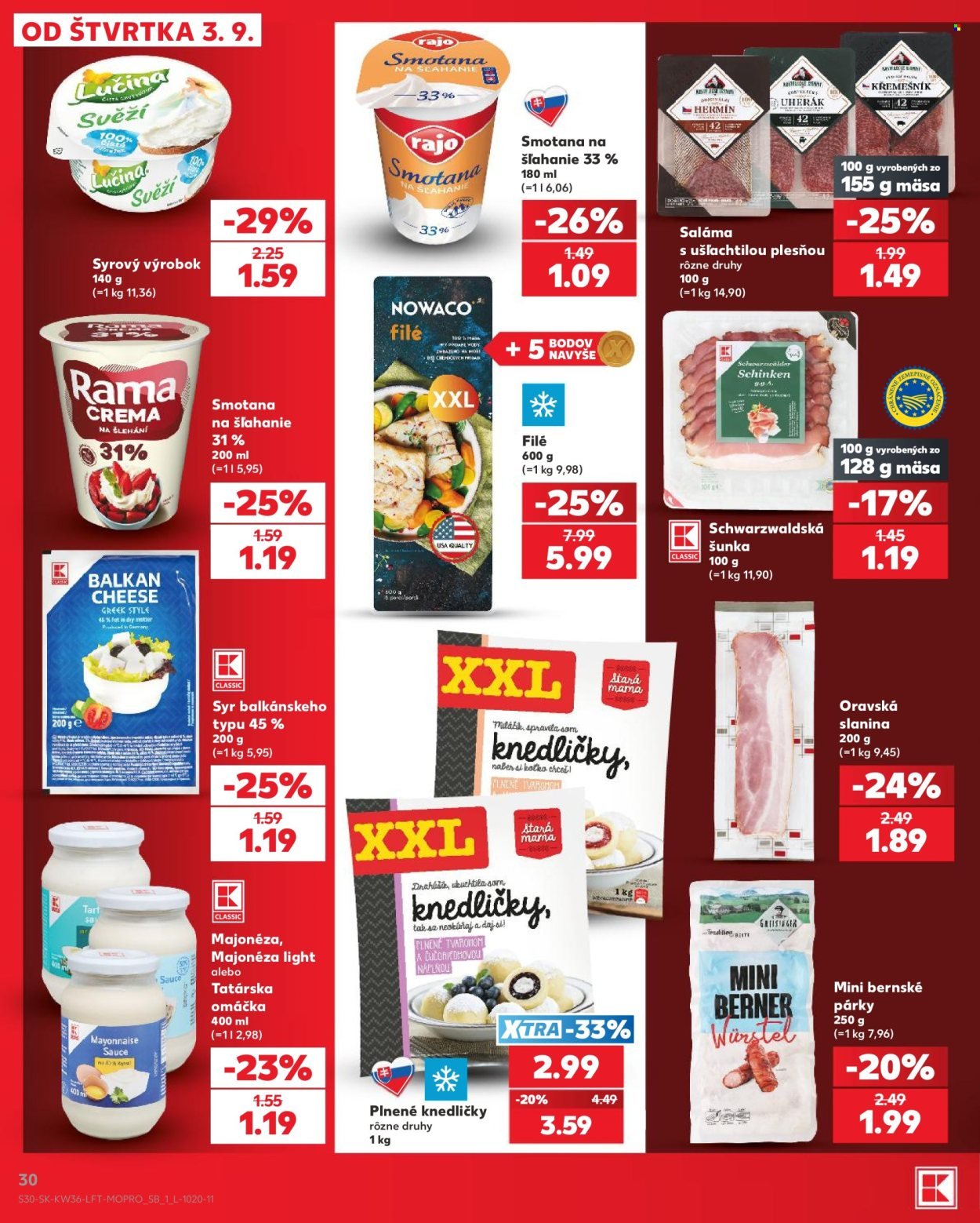 KAUFLAND leták - Od štvrtka 3.9.2026