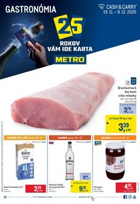 METRO leták - Gastronómia (2025-11-19 - 2025-12-09)