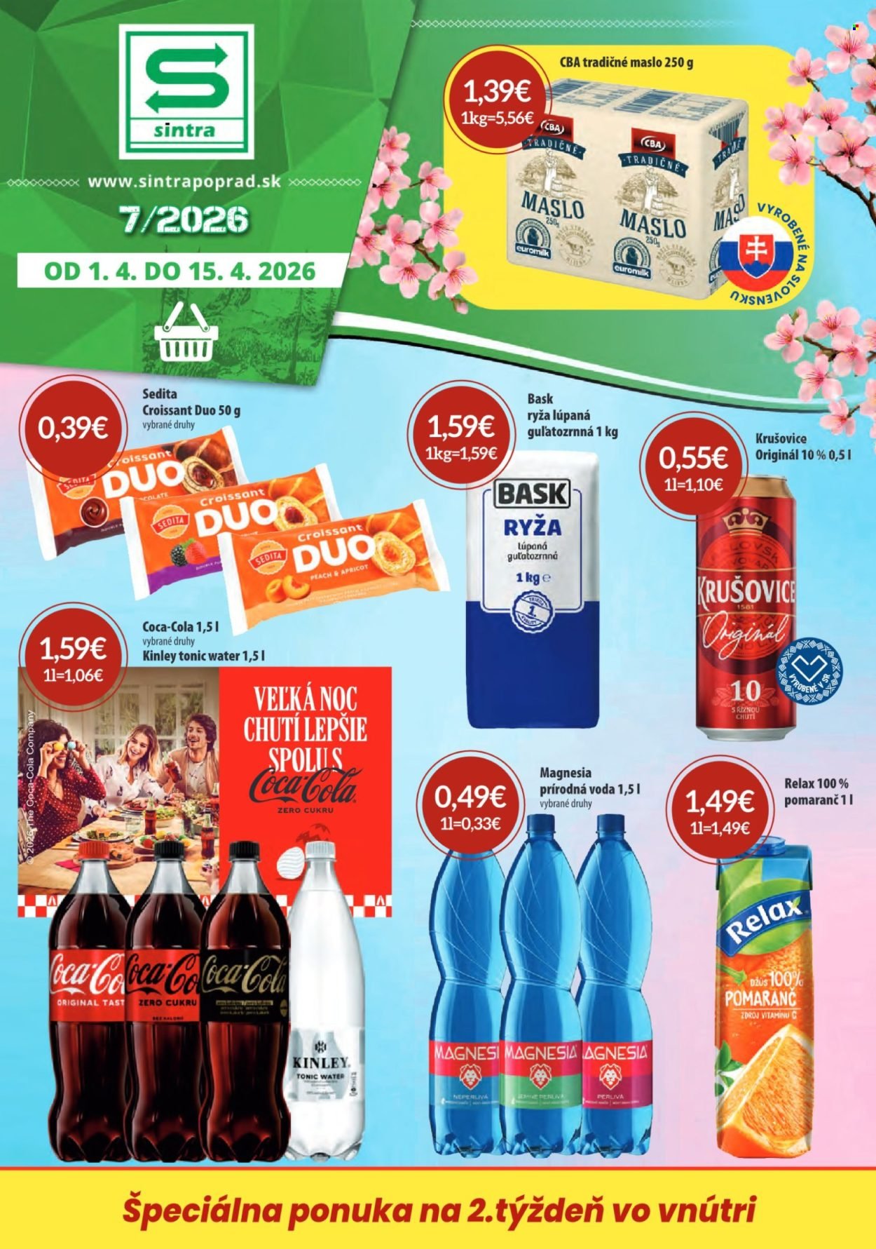 SINTRA leták - Od stredy 1.4.2026 (2026-04-01 - 2026-04-15) | 1