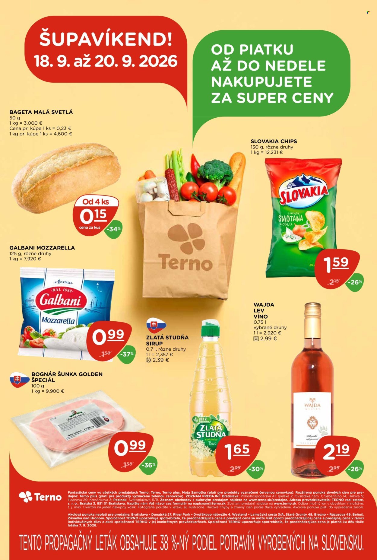 TERNO leták - Od štvrtka 17.9.2026