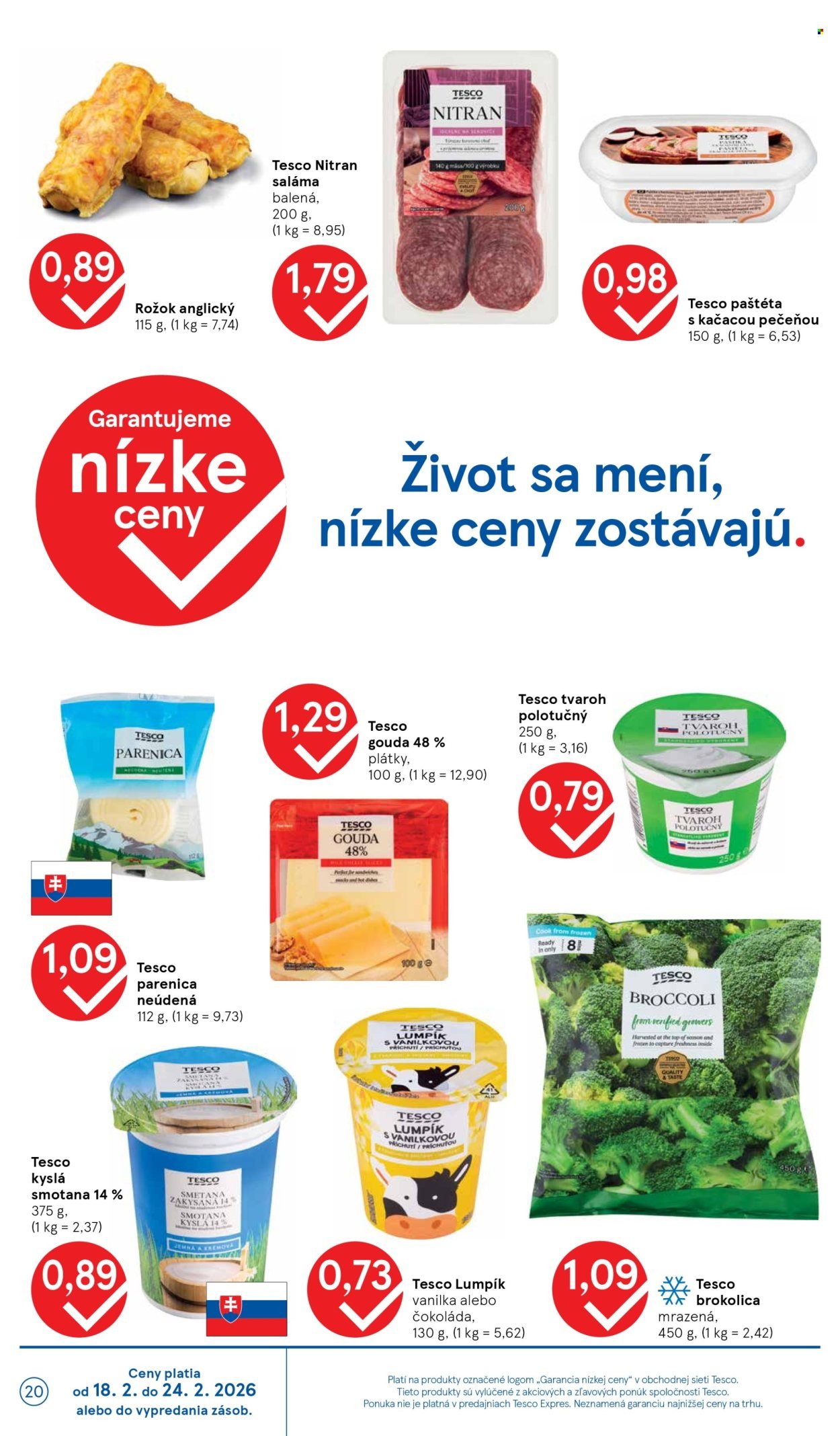 TESCO leták - Od stredy 18.2.2026 (2026-02-18 - 2026-02-24) | 20