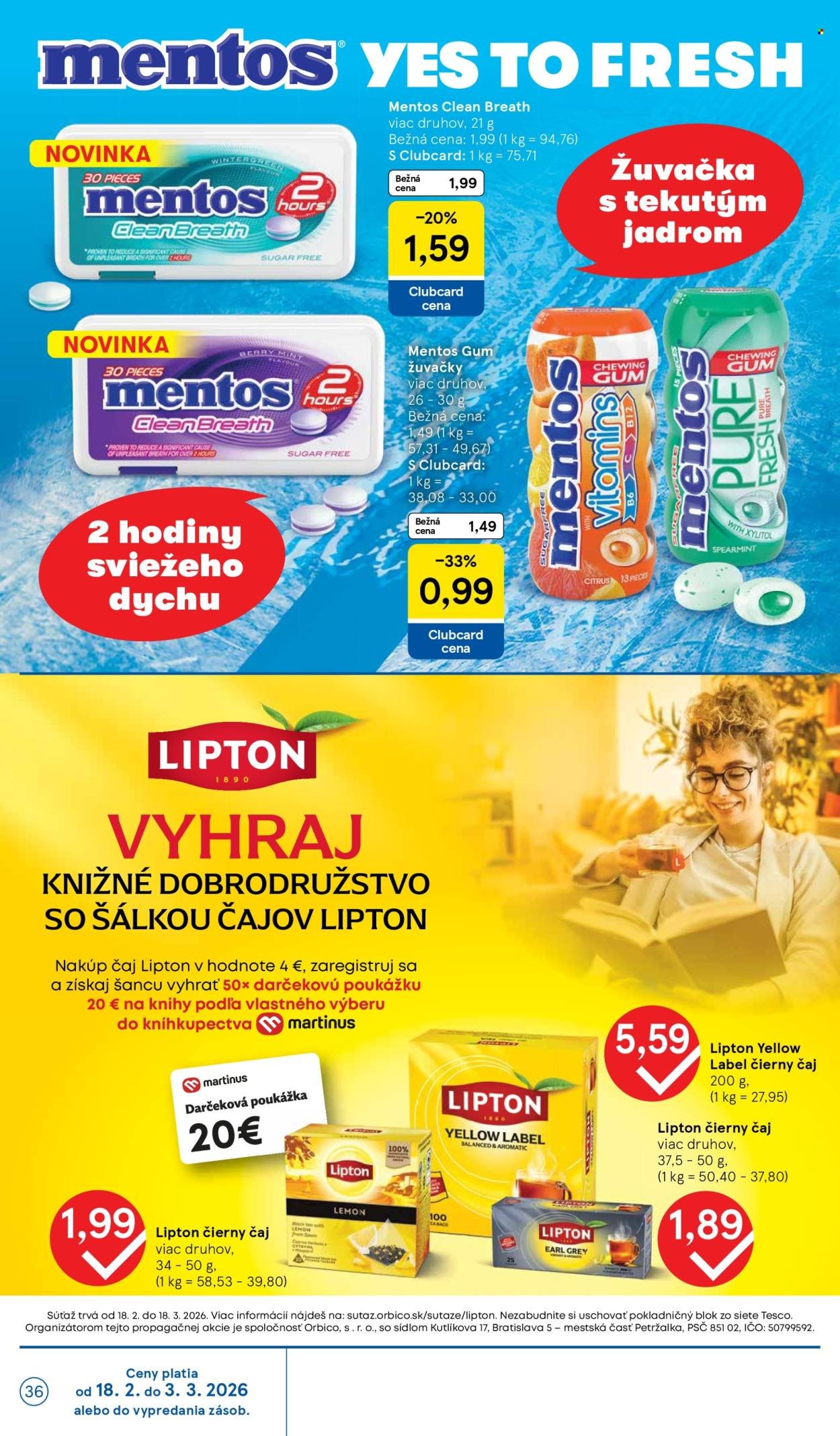 TESCO leták - Od stredy 18.2.2026 (2026-02-18 - 2026-02-24) | 36