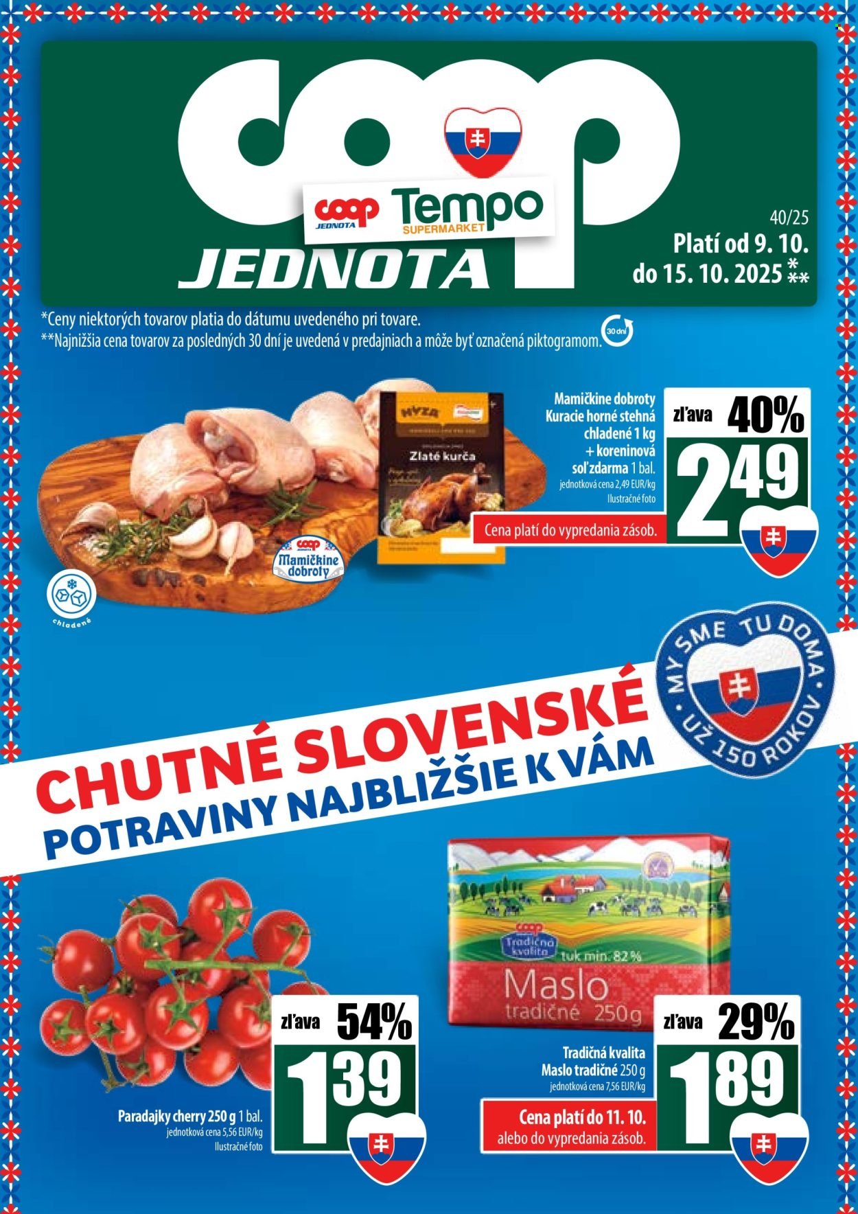 COOP JEDNOTA leták - Od štvrtka 9.10.2025 (2025-10-09 - 2025-10-15) | 1