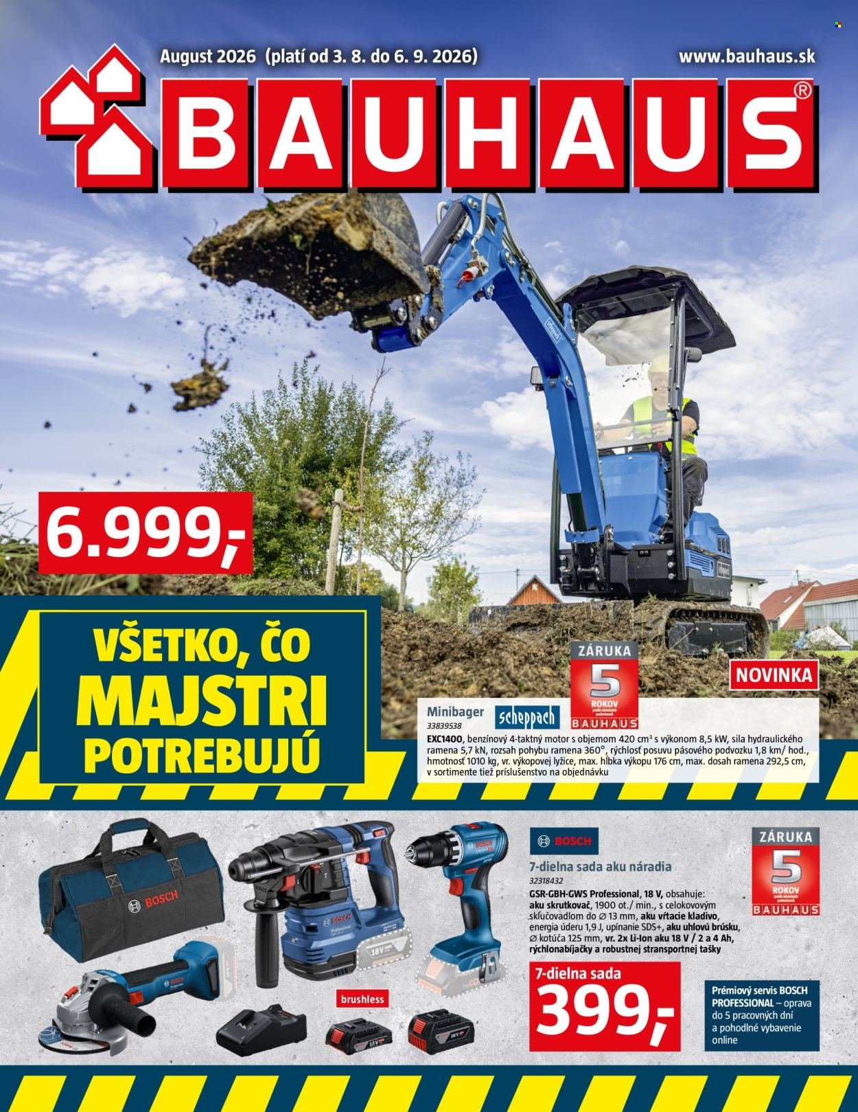 BAUHAUS leták - Od pondelka 3.8.2026