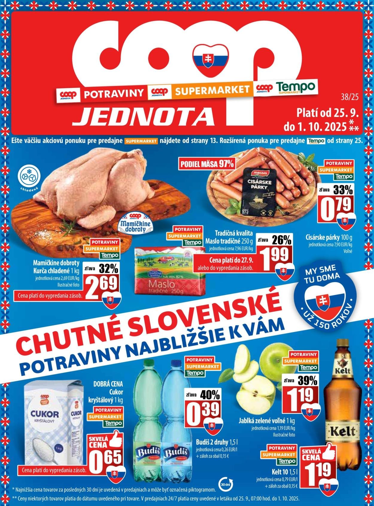 COOP JEDNOTA leták - Od štvrtka 25.9.2025 (2025-09-25 - 2025-10-01) | 1