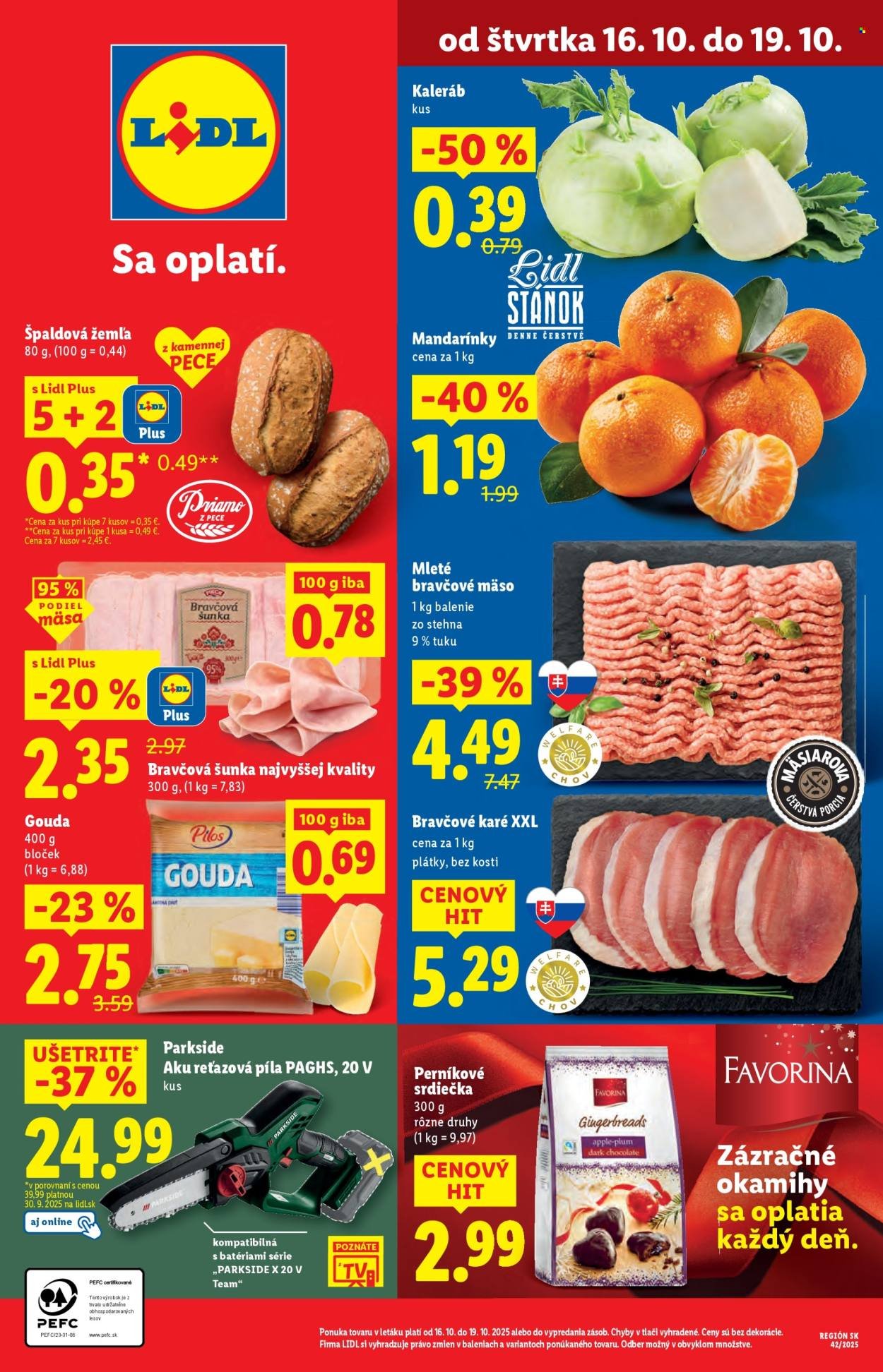 LIDL leták - Od štvrtka 16.10.2025 (2025-10-16 - 2025-10-19) | 1