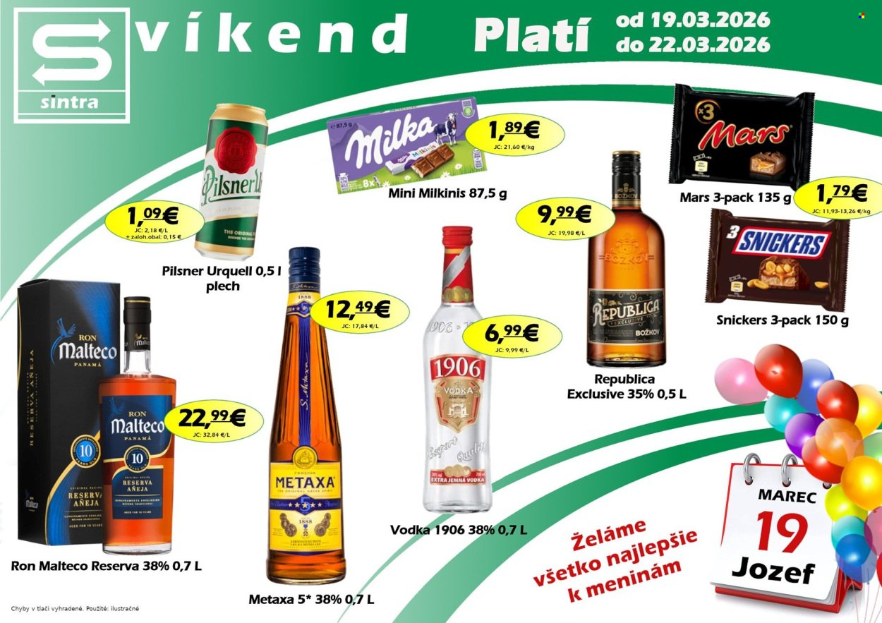 SINTRA leták - Od štvrtka 19.3.2026 (2026-03-19 - 2026-03-22) | 1