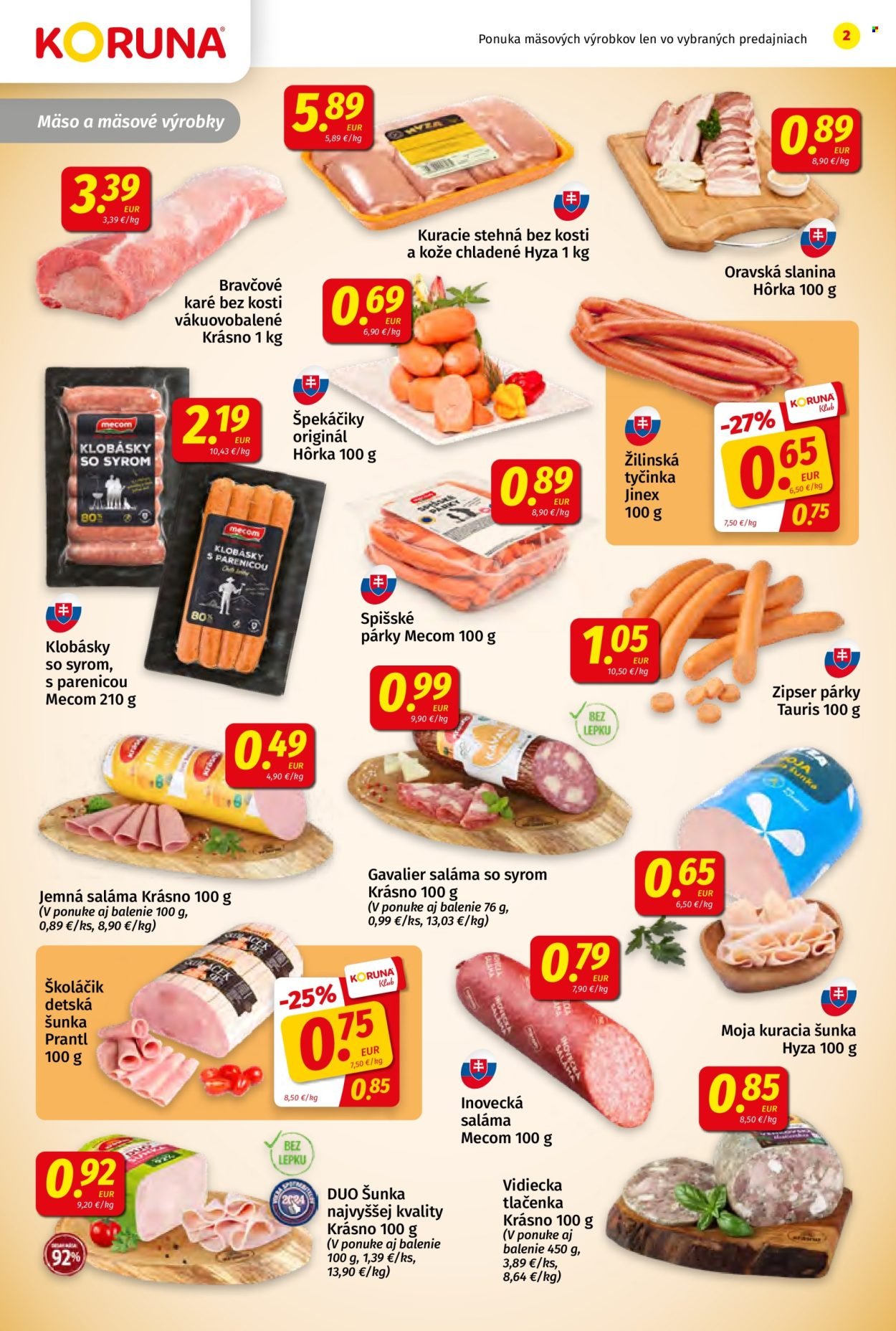 POTRAVINY KORUNA leták - Od piatka 14.8.2026