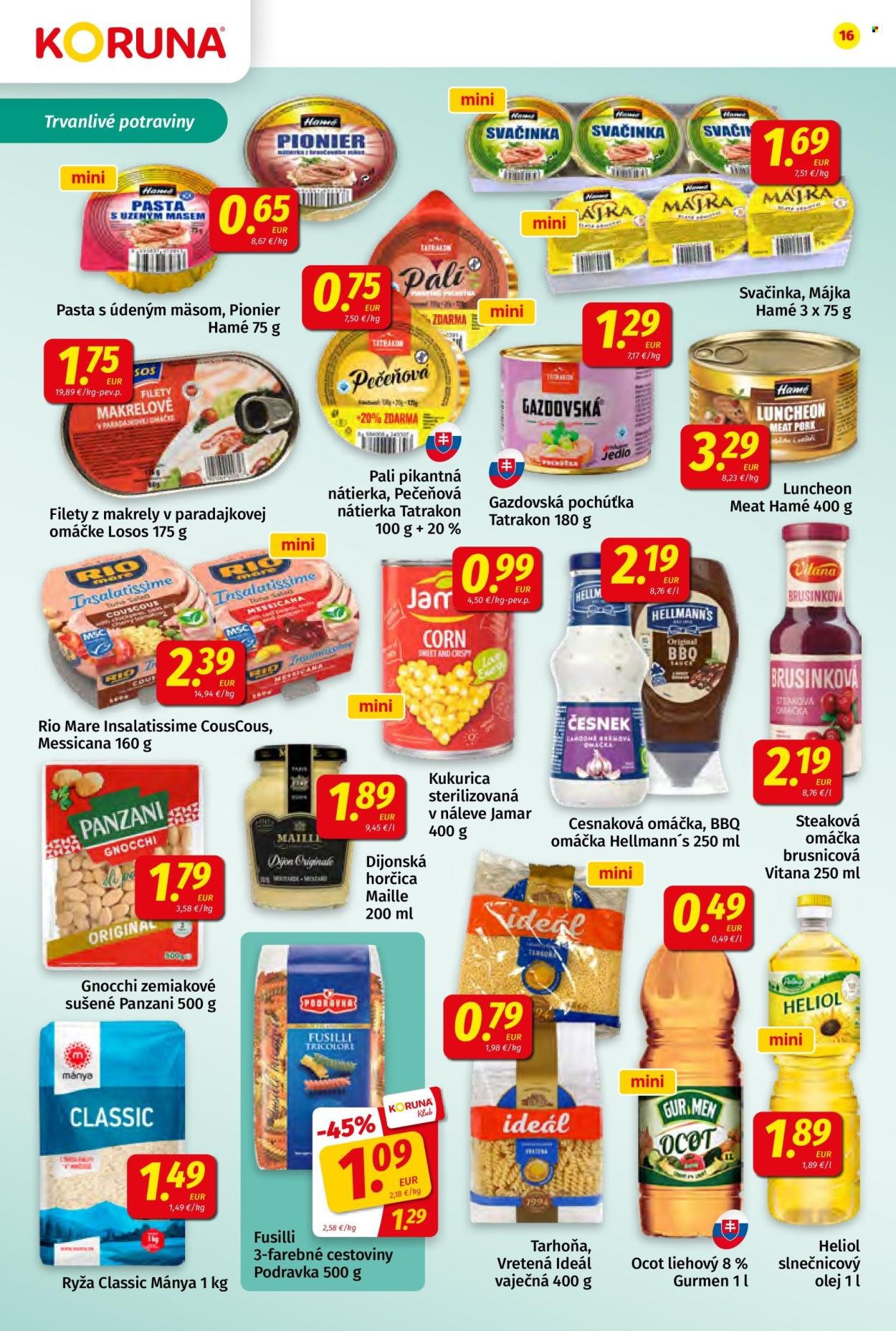 POTRAVINY KORUNA leták - Od piatka 14.8.2026