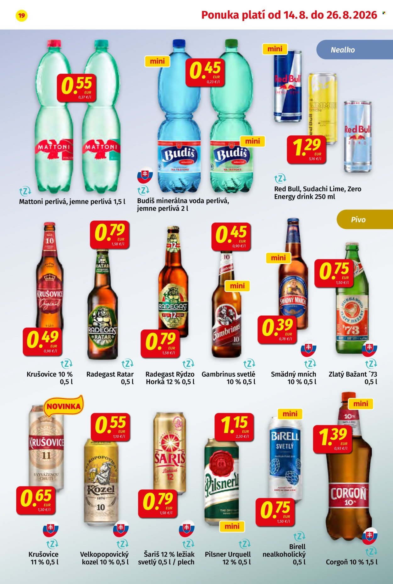 POTRAVINY KORUNA leták - Od piatka 14.8.2026