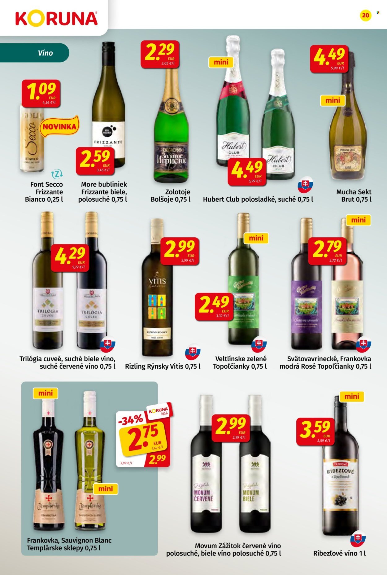 POTRAVINY KORUNA leták - Od piatka 14.8.2026