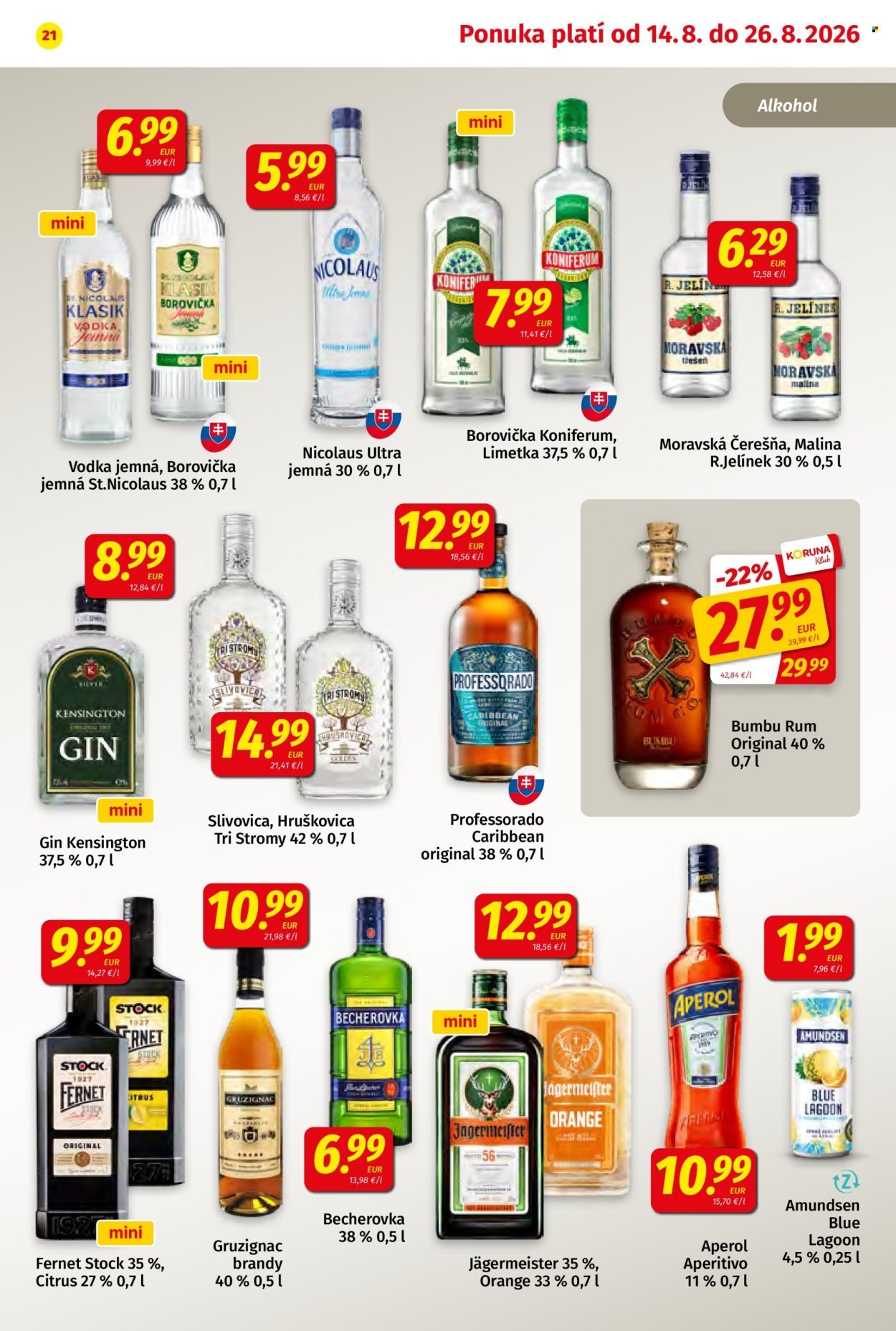 POTRAVINY KORUNA leták - Od piatka 14.8.2026