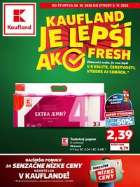 KAUFLAND leták - KAUFLAND JE LEPŠÍ AKO FRESH (2025-10-30 - 2025-11-05)
