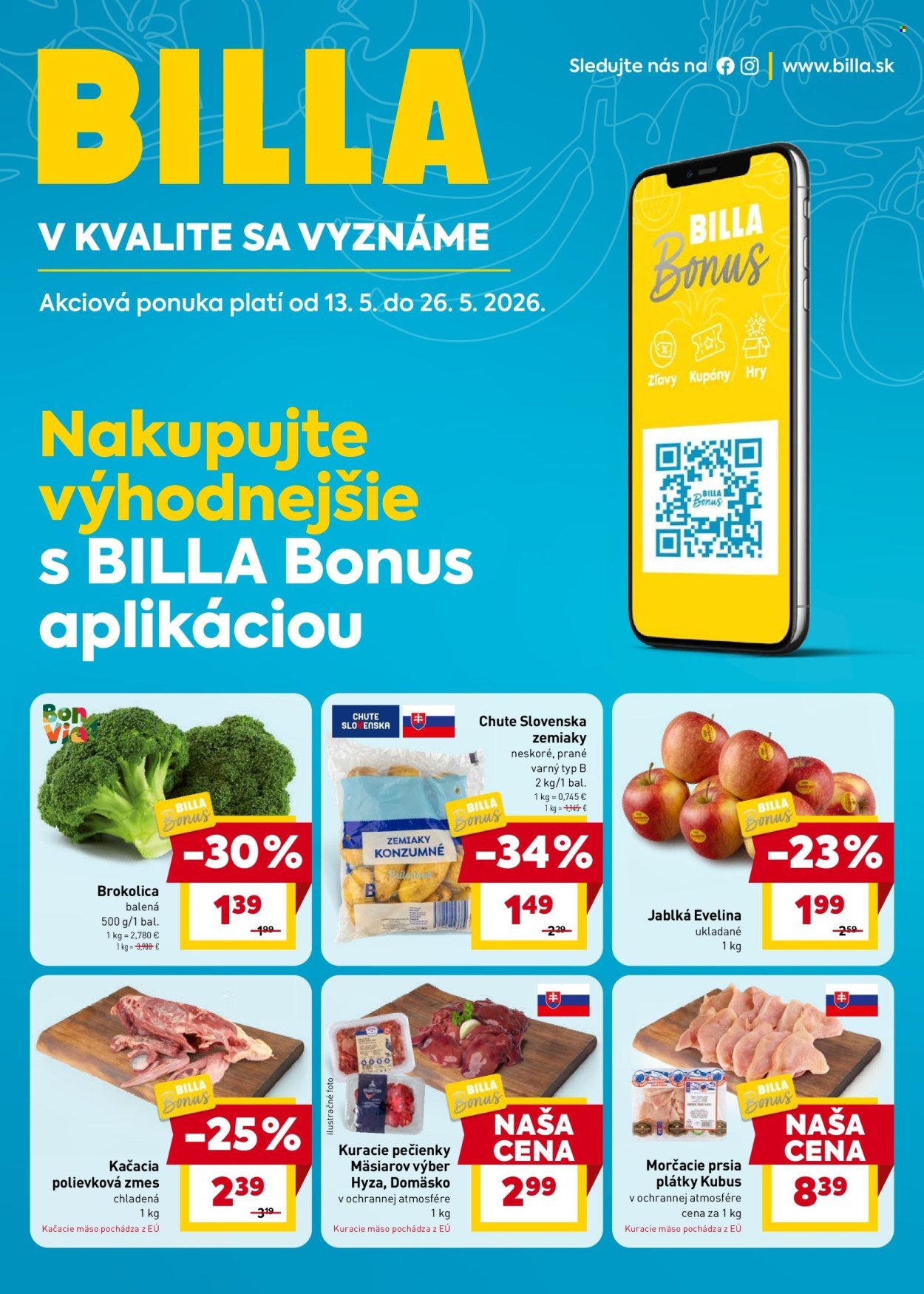 BILLA leták - Bonus leták (2026-05-13 - 2026-05-26) | 1
