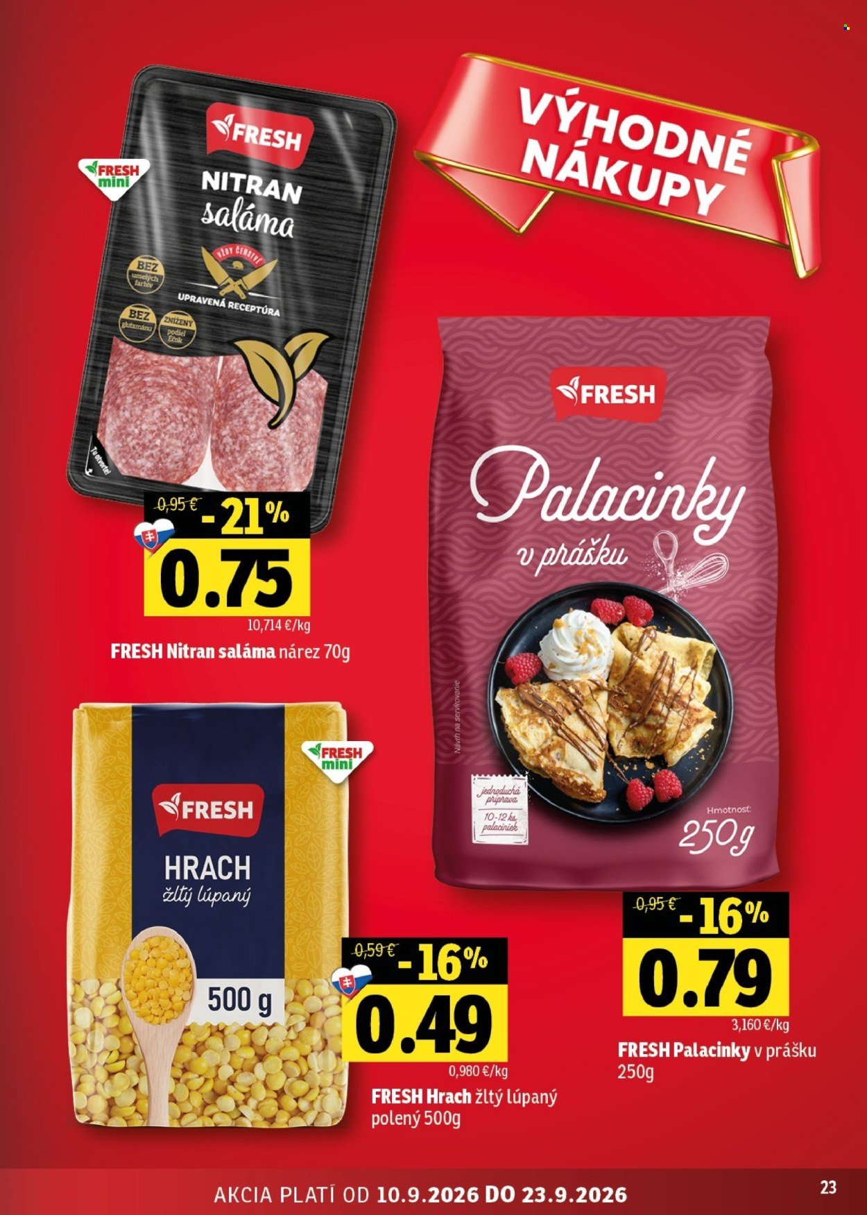 FRESH leták - Stredné a západné Slovensko