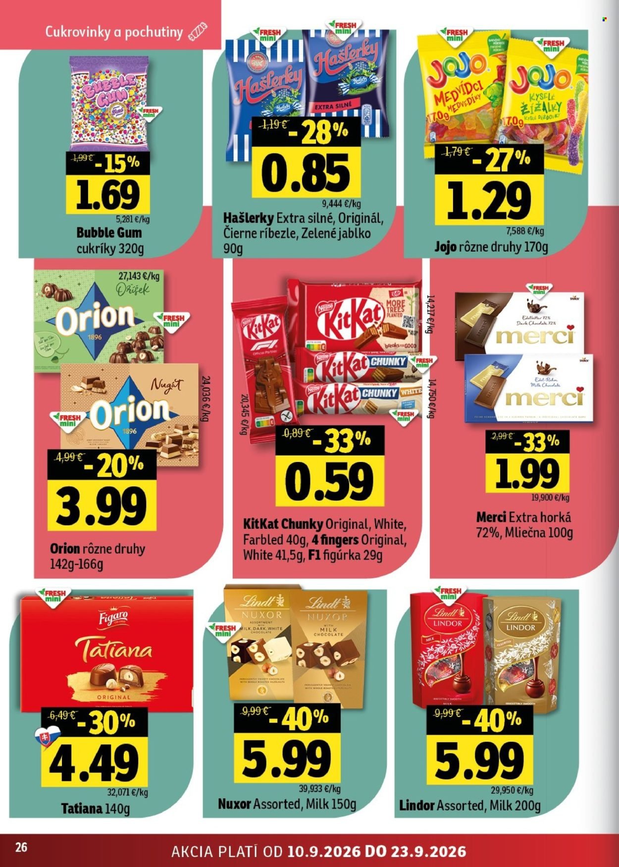 FRESH leták - Stredné a západné Slovensko
