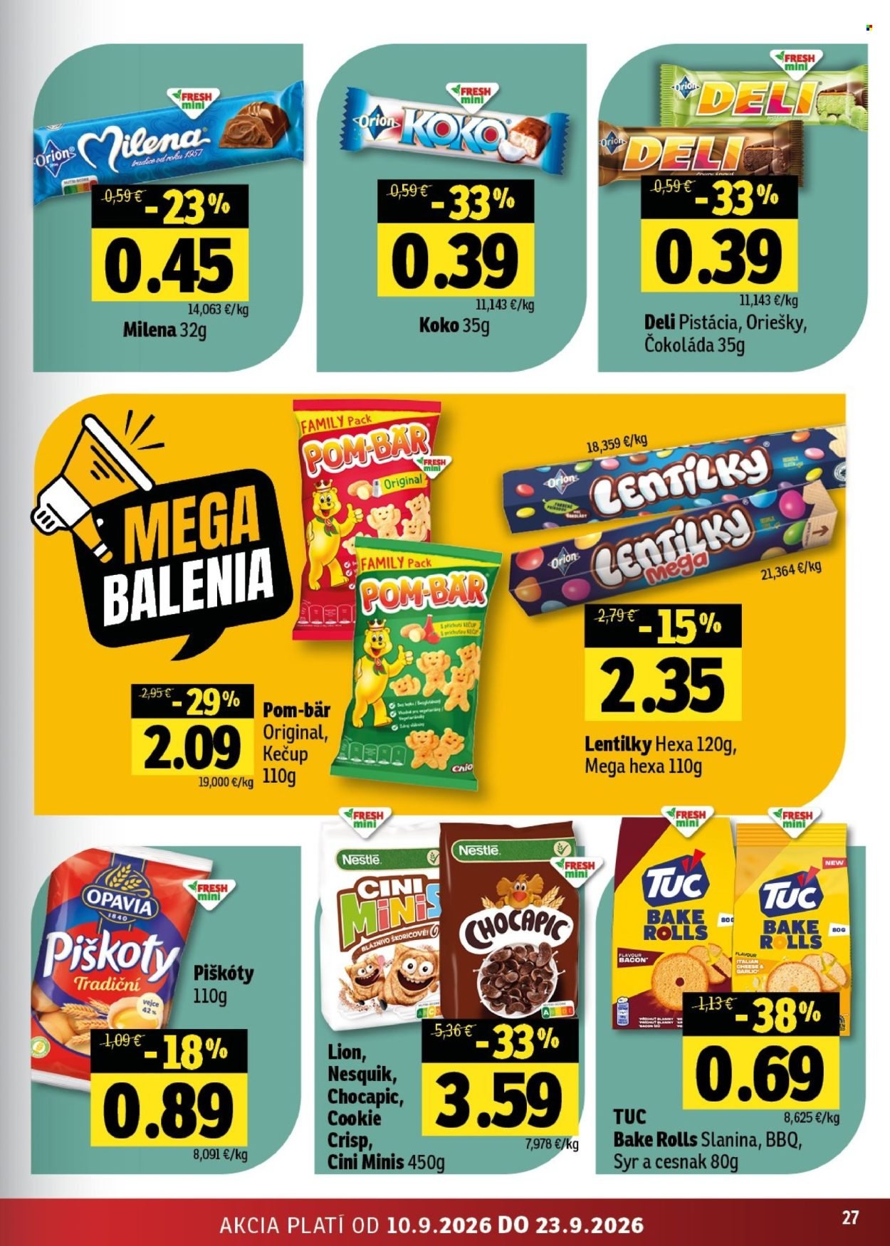 FRESH leták - Stredné a západné Slovensko